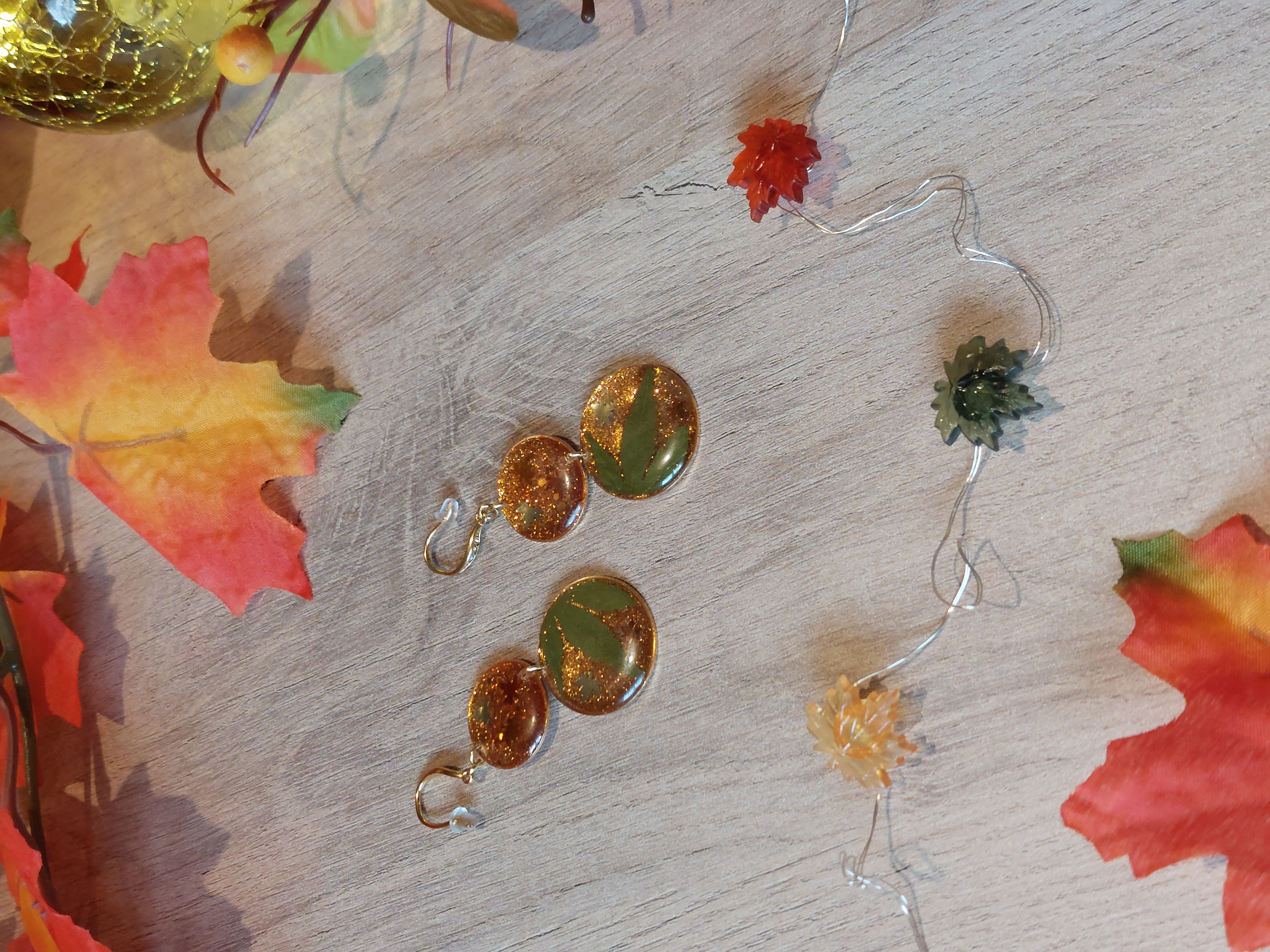 Boucles d'oreilles collection "Au Coeur de l'Automne"