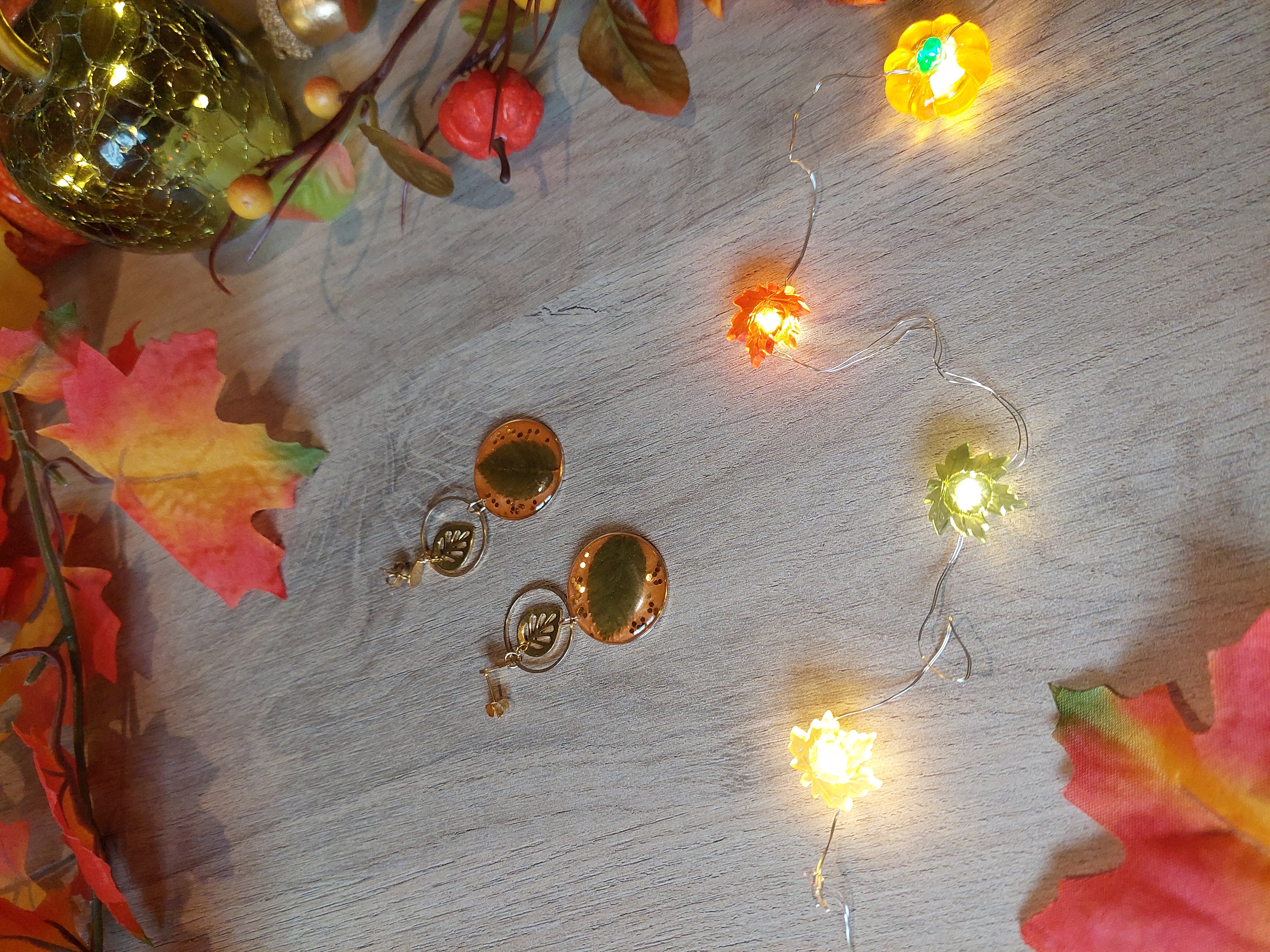 Boucles d'oreilles collection "Au Coeur de l'Automne"