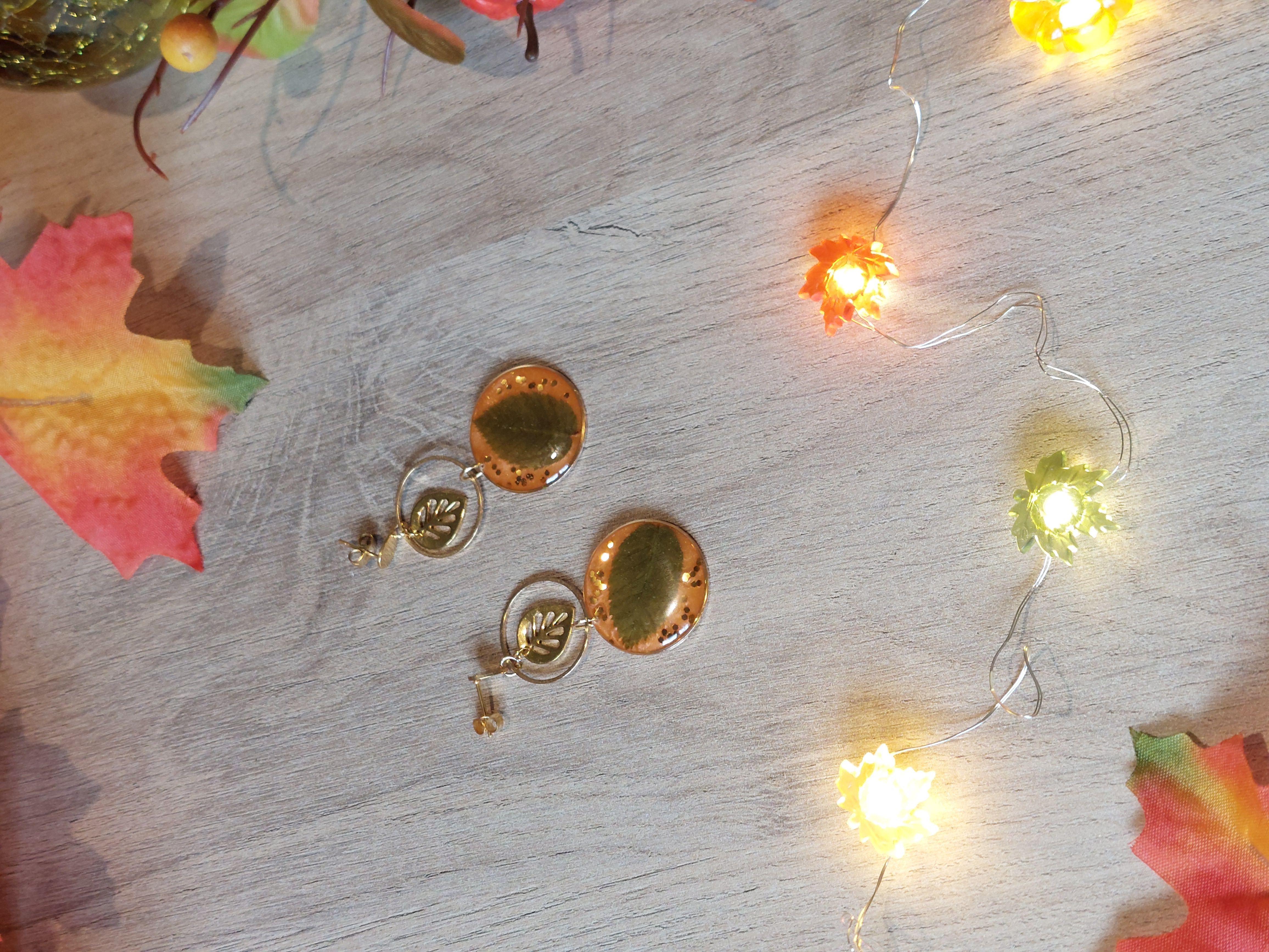 Boucles d'oreilles collection "Au Coeur de l'Automne"