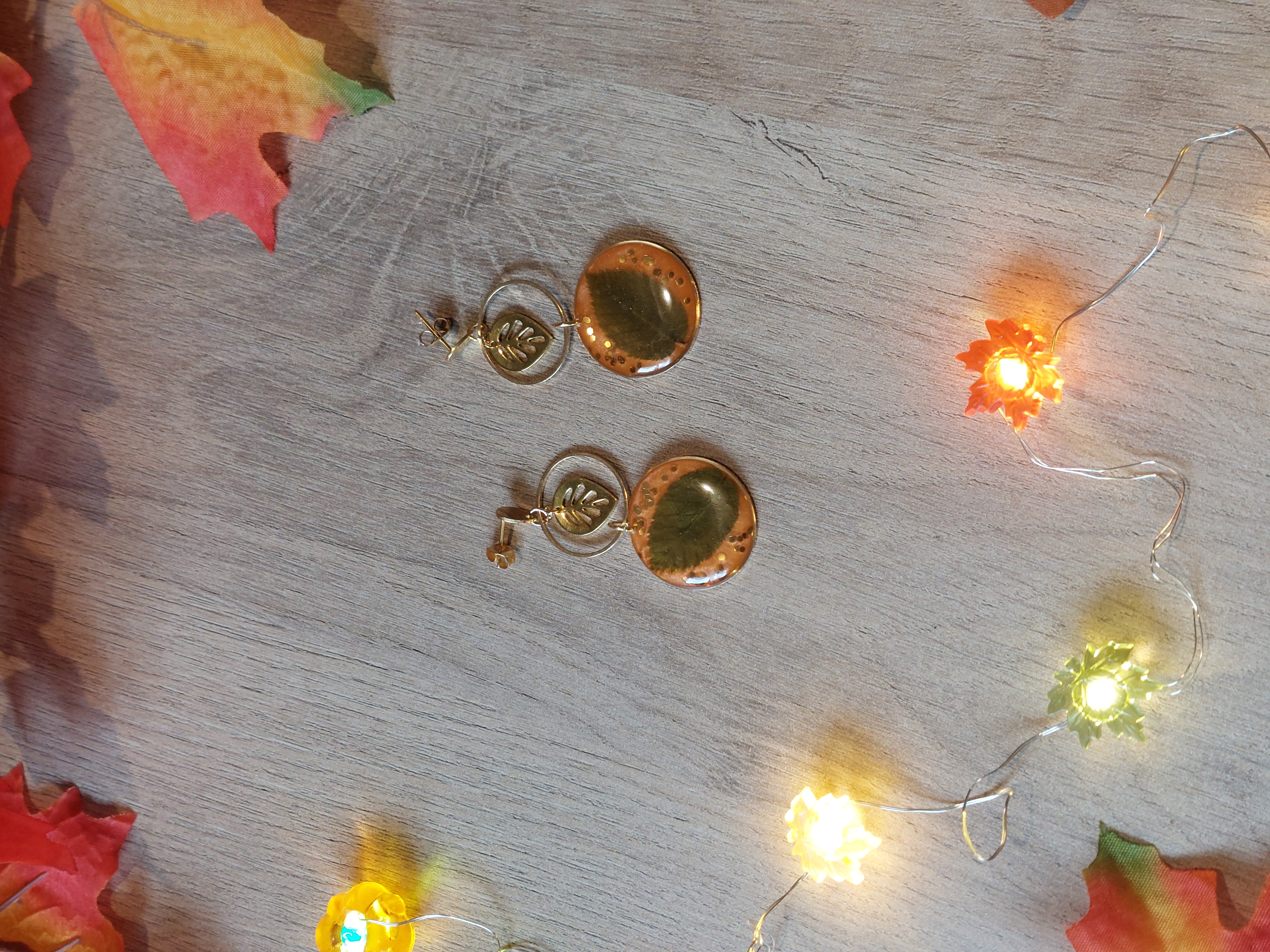 Boucles d'oreilles collection "Au Coeur de l'Automne"