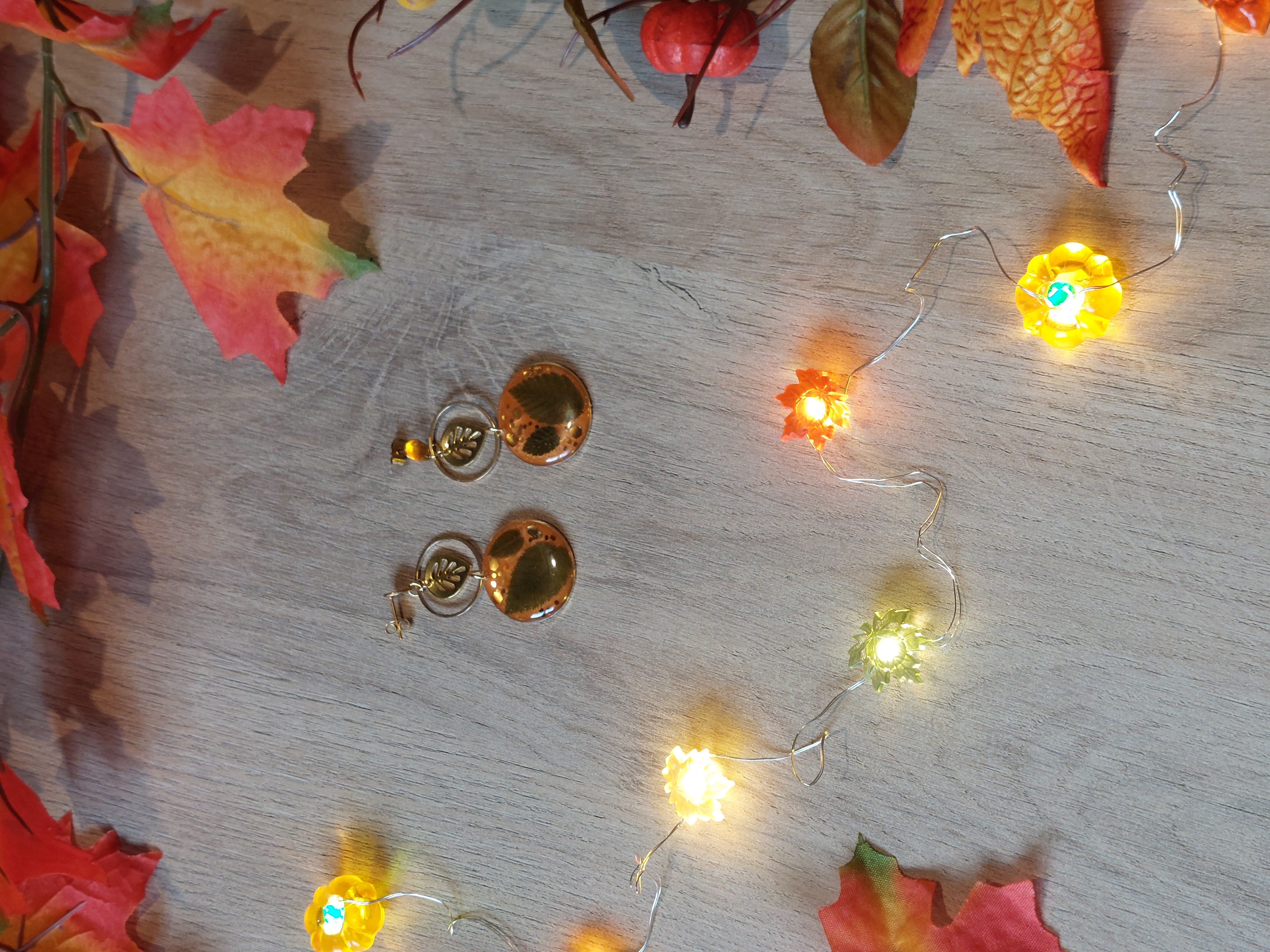 Boucles d'oreilles collection "Au Coeur de l'Automne"