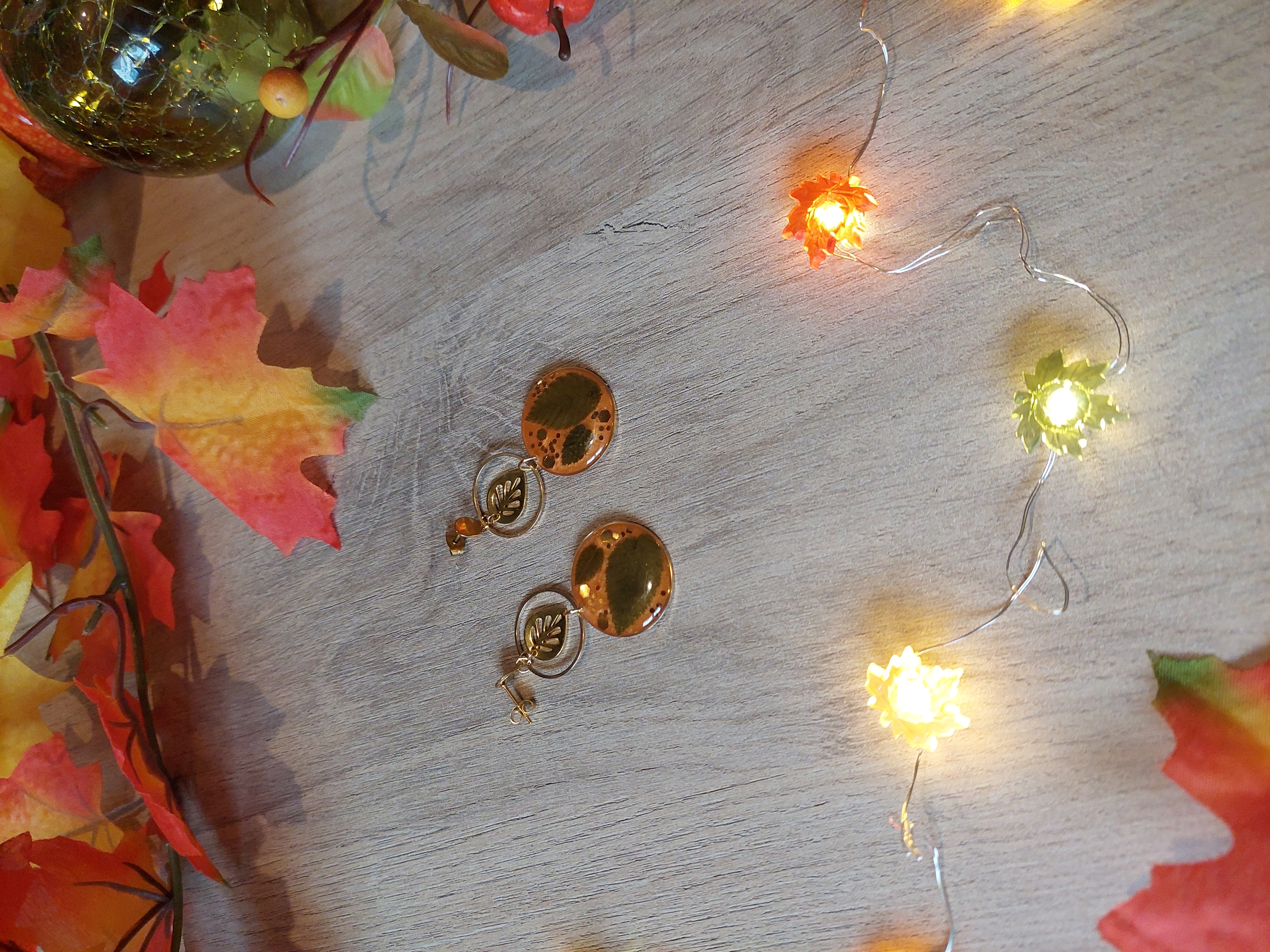 Boucles d'oreilles collection "Au Coeur de l'Automne"