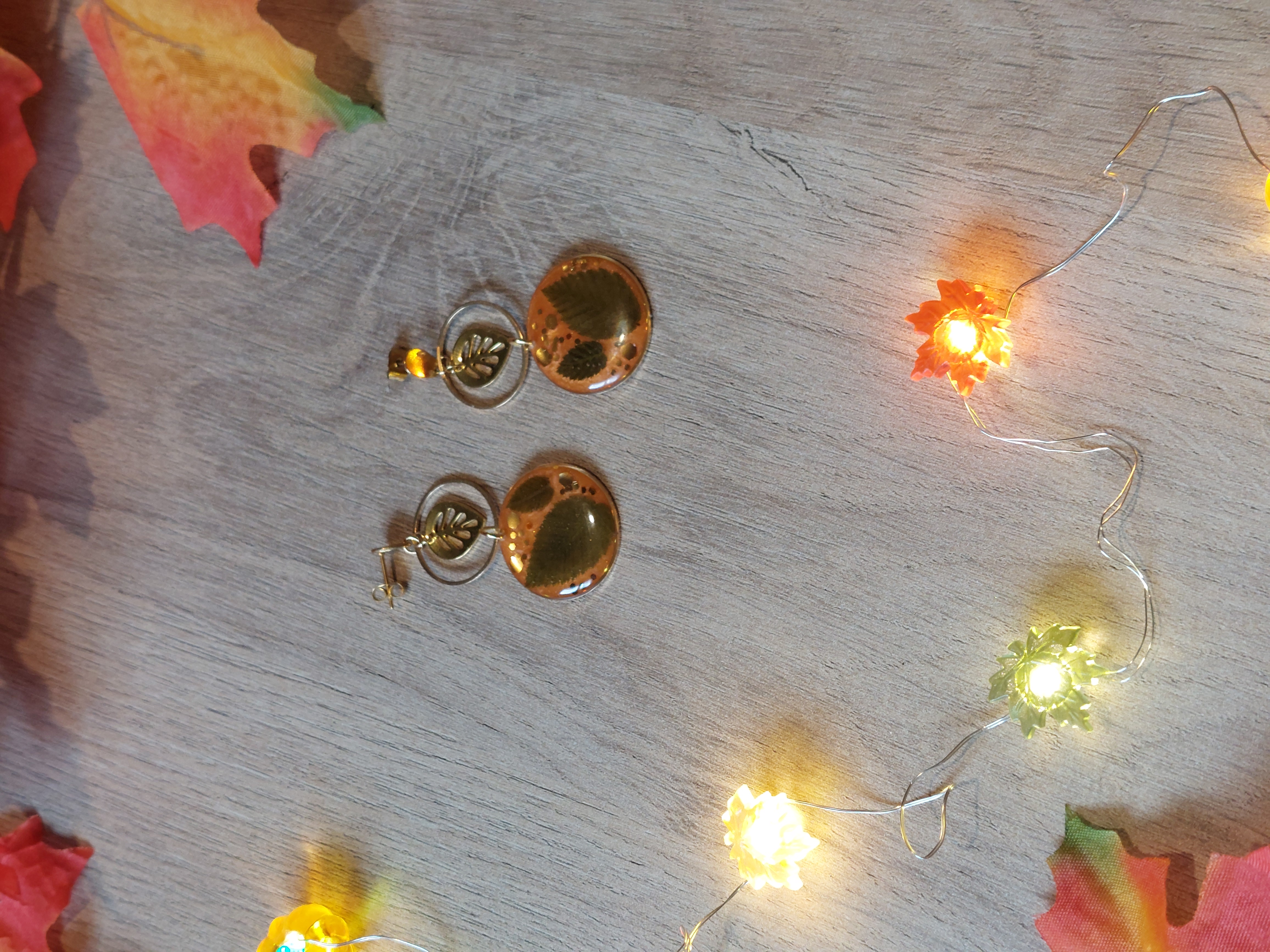 Boucles d'oreilles collection "Au Coeur de l'Automne"