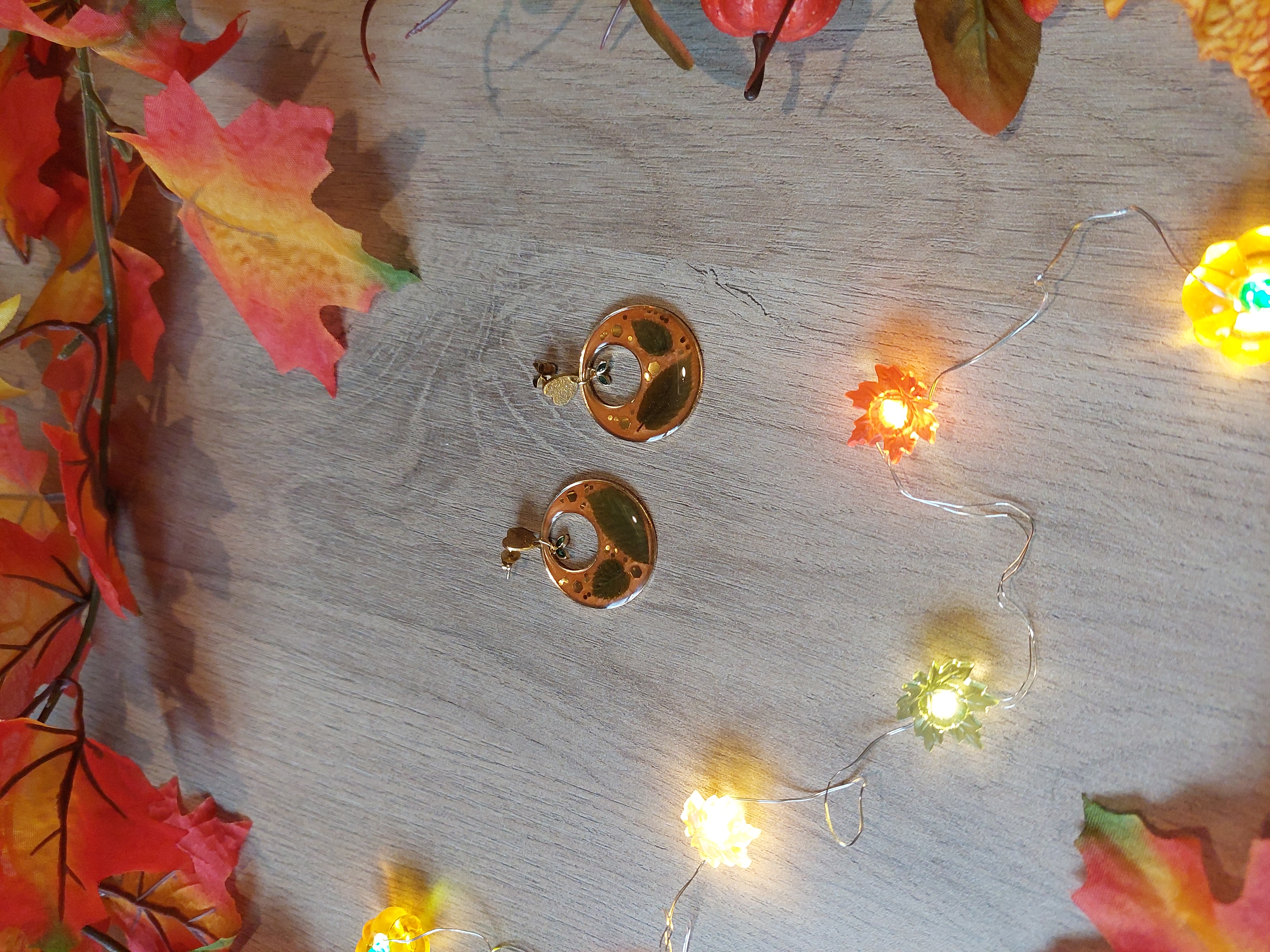 Boucles d'oreilles collection "Au Coeur de l'Automne"