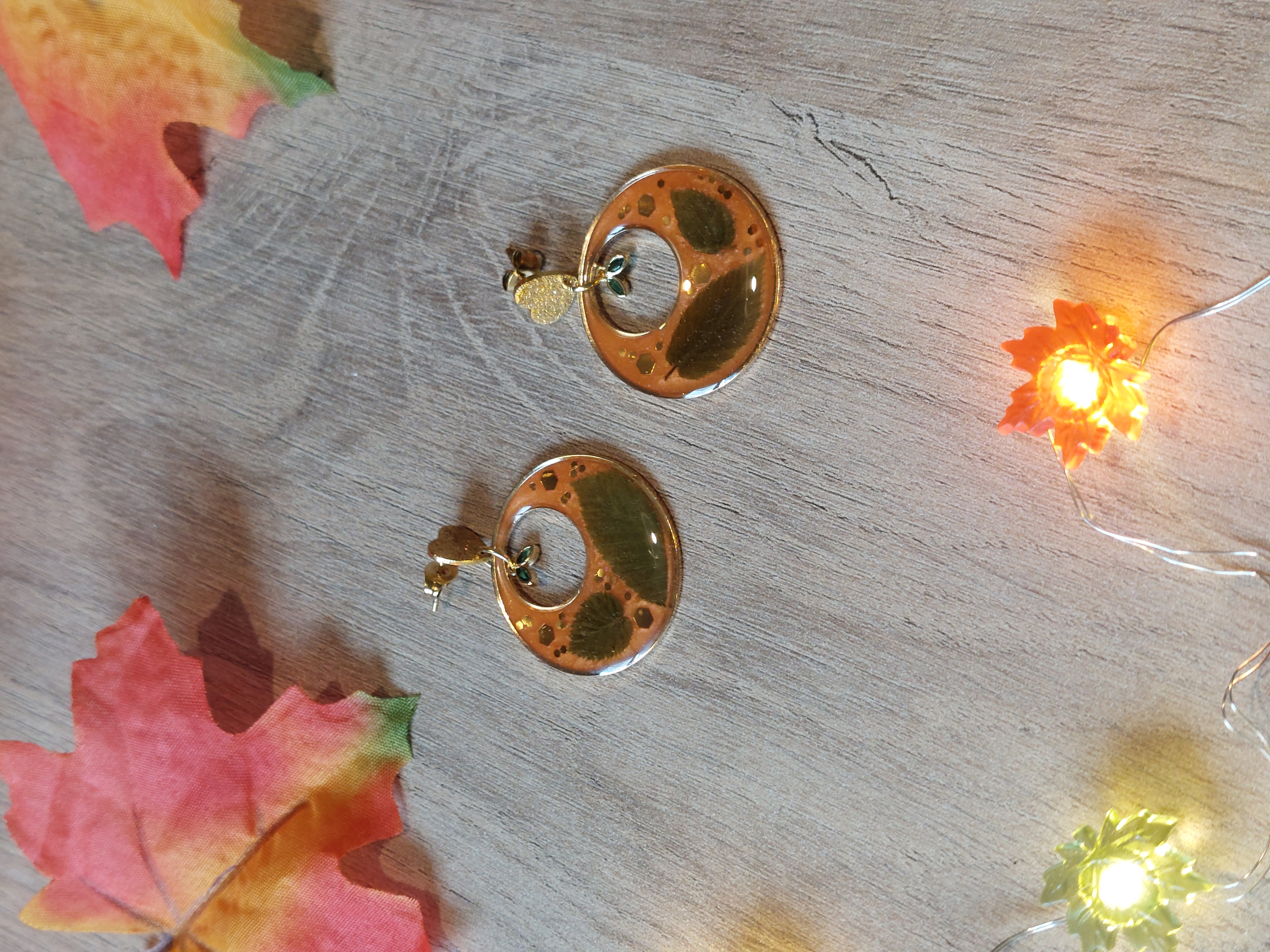 Boucles d'oreilles collection "Au Coeur de l'Automne"