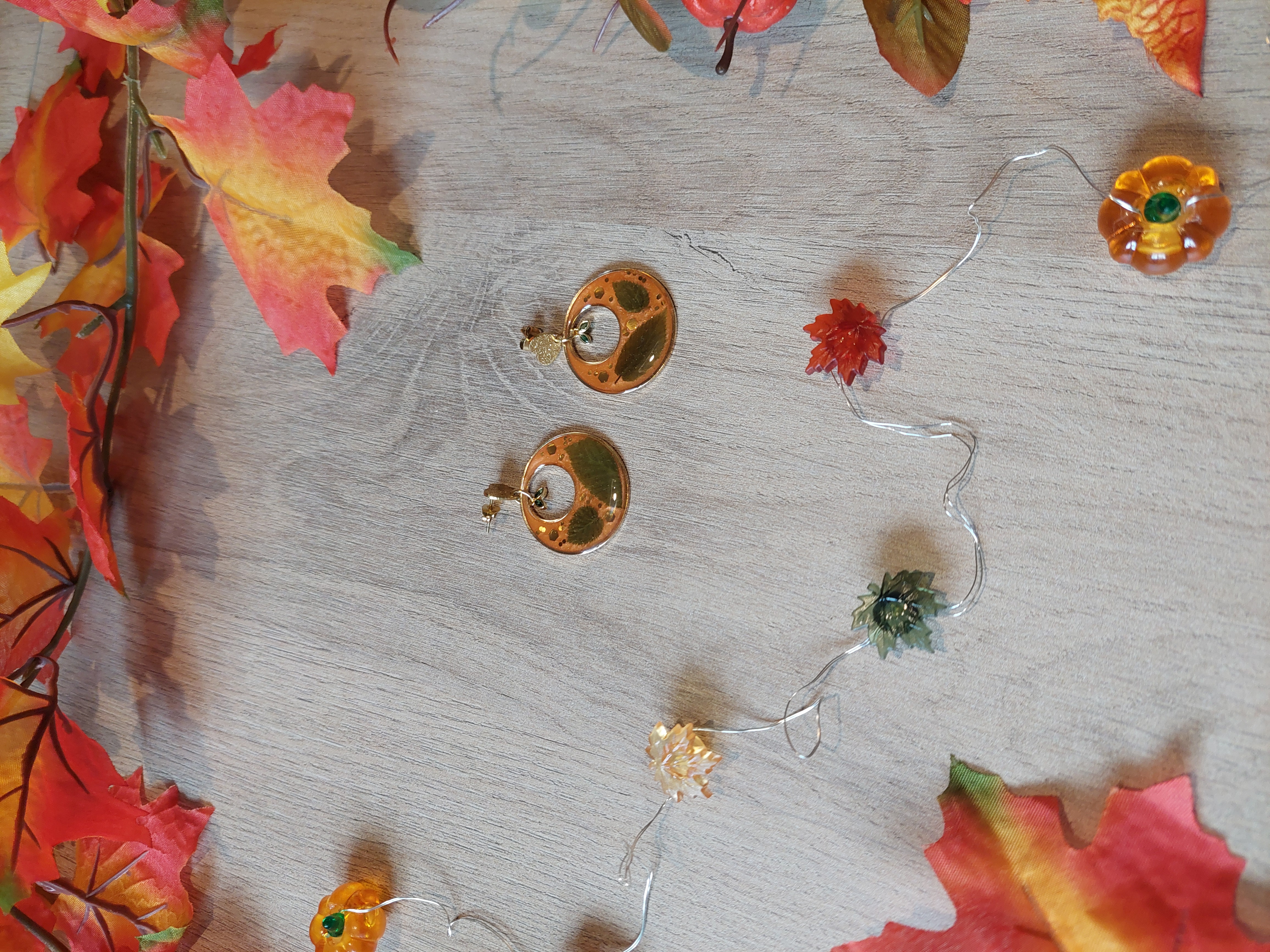 Boucles d'oreilles collection "Au Coeur de l'Automne"