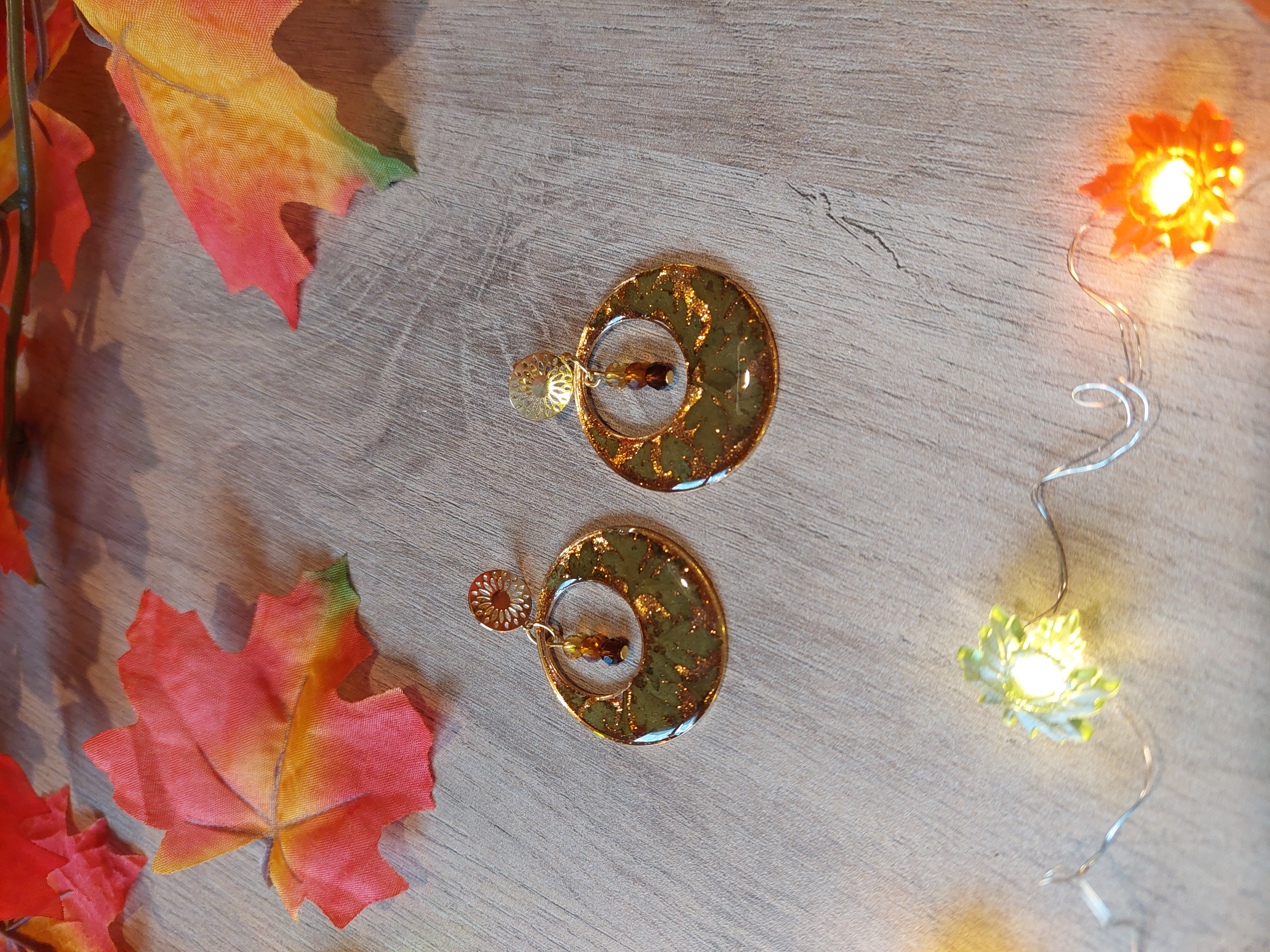 Boucles d'oreilles collection "Au Coeur de l'Automne"