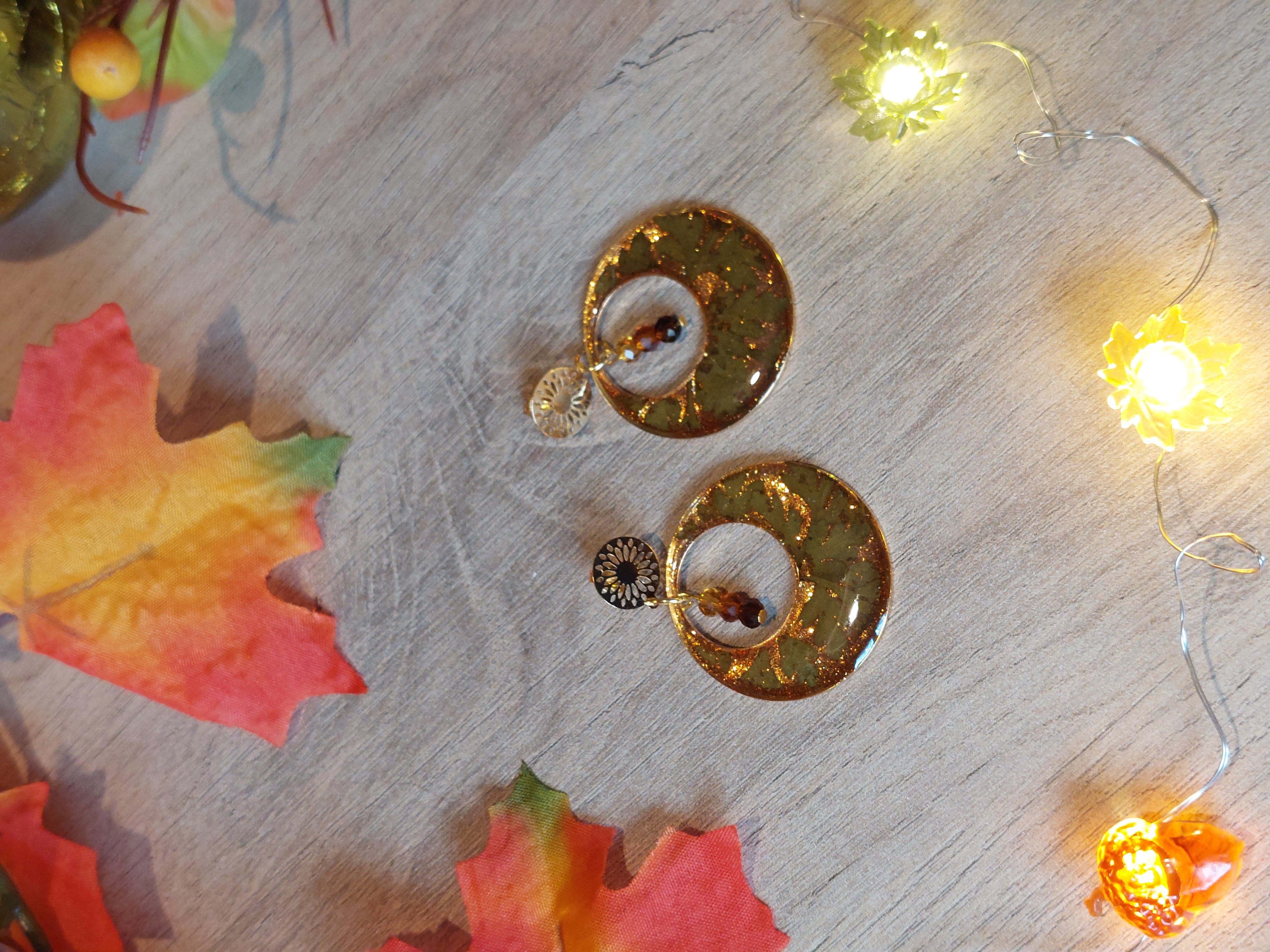 Boucles d'oreilles collection "Au Coeur de l'Automne"