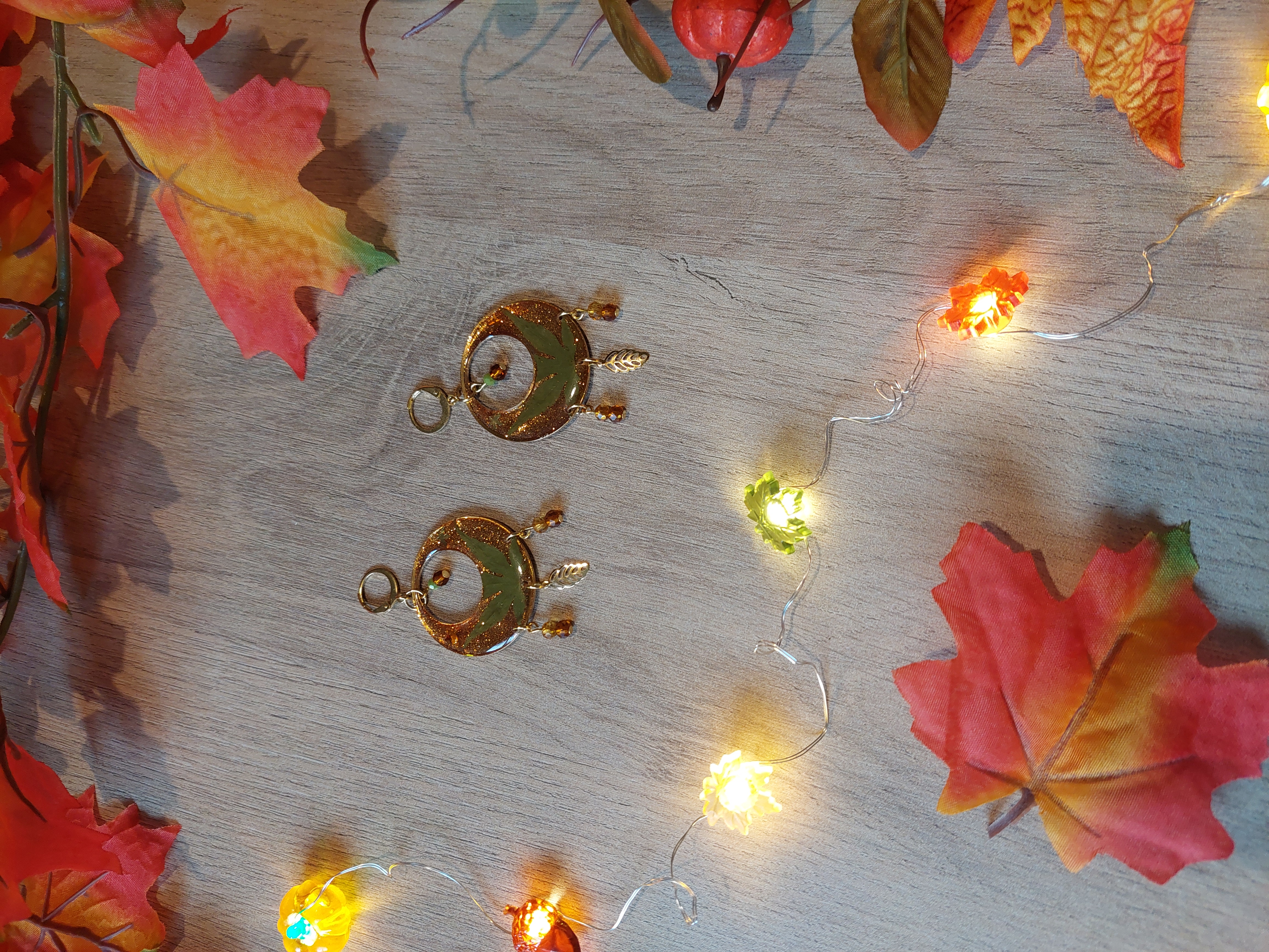 Boucles d'oreilles collection "Au Coeur de l'Automne"