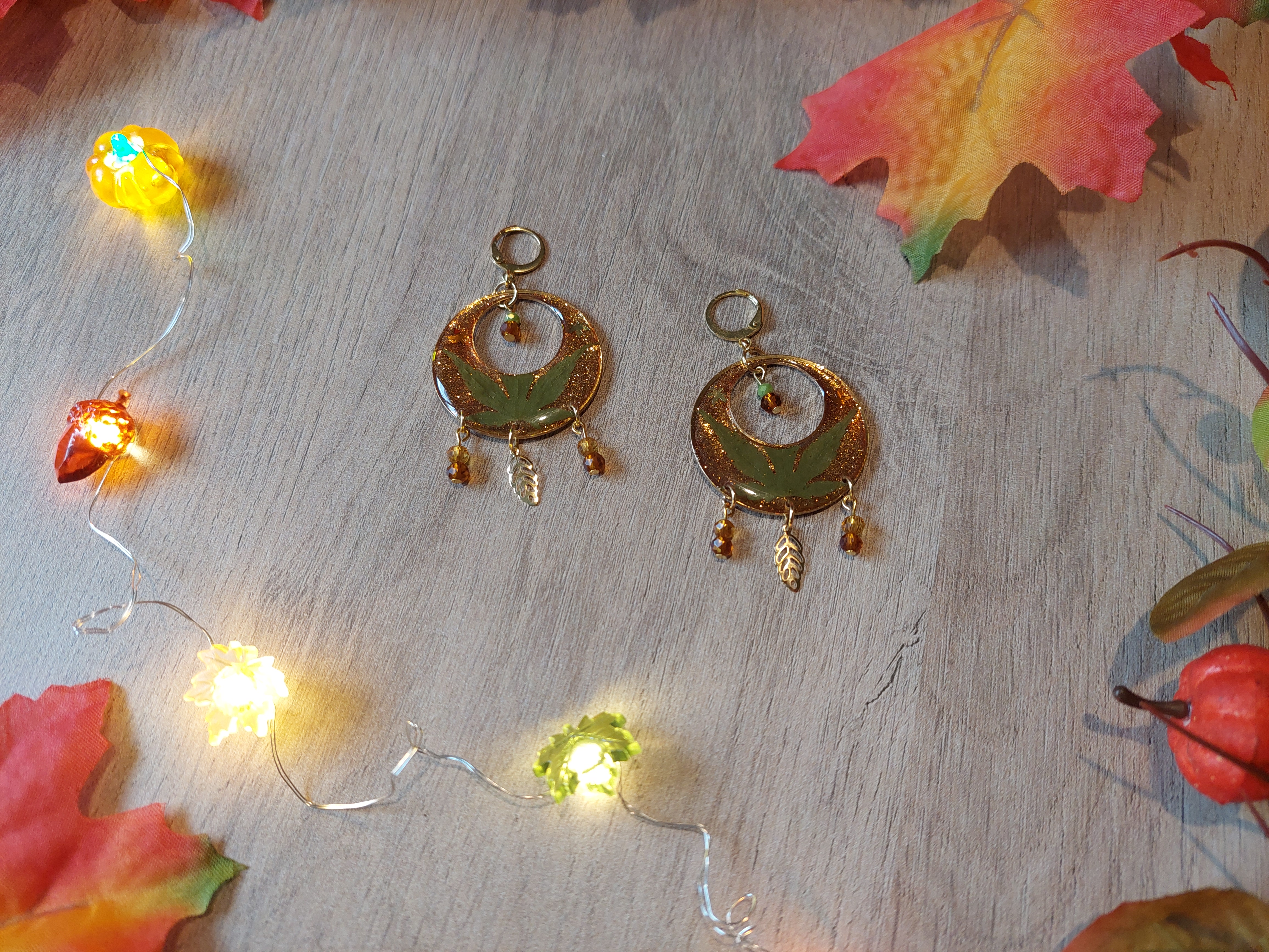 Boucles d'oreilles collection "Au Coeur de l'Automne"