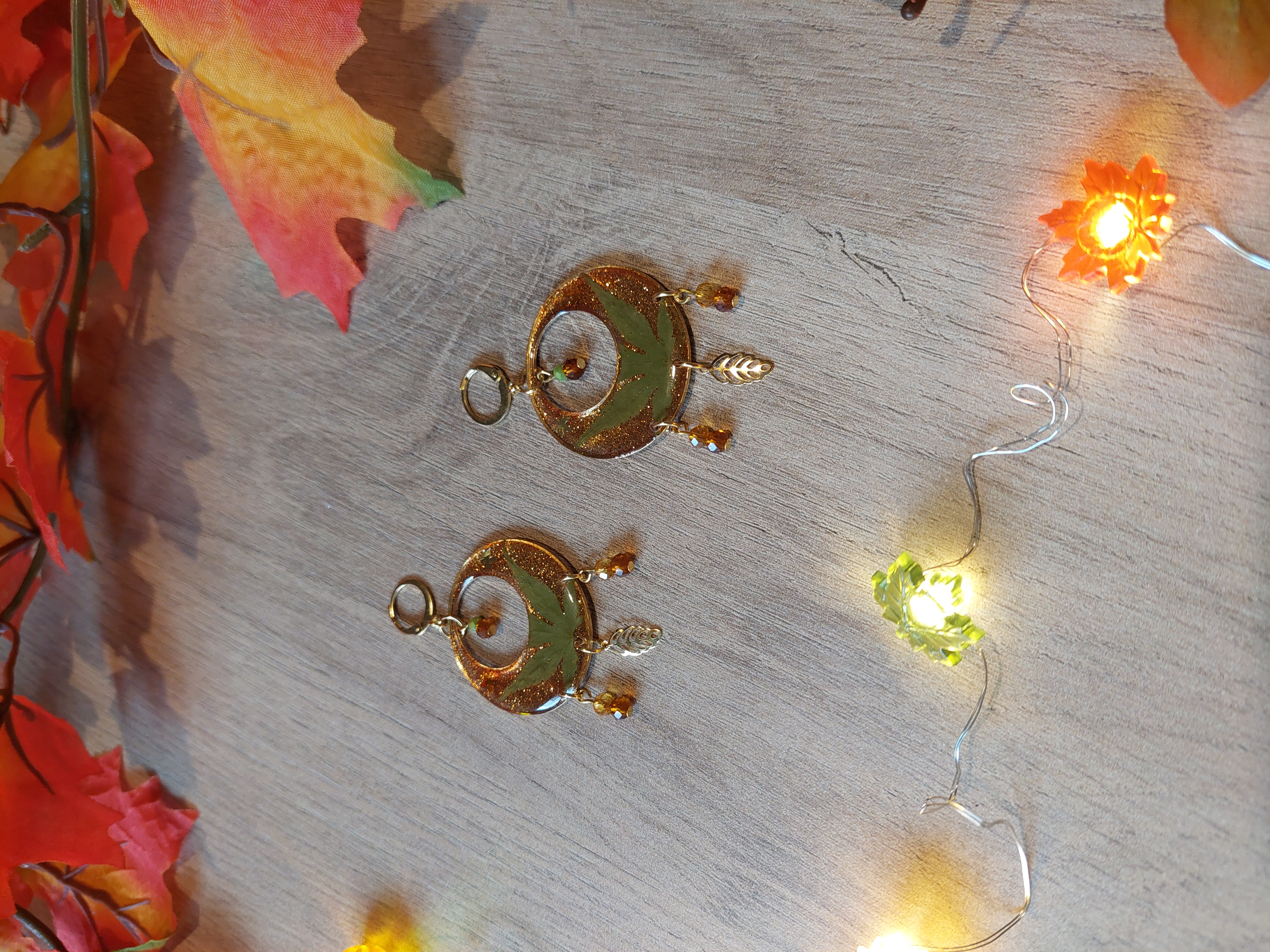 Boucles d'oreilles collection "Au Coeur de l'Automne"