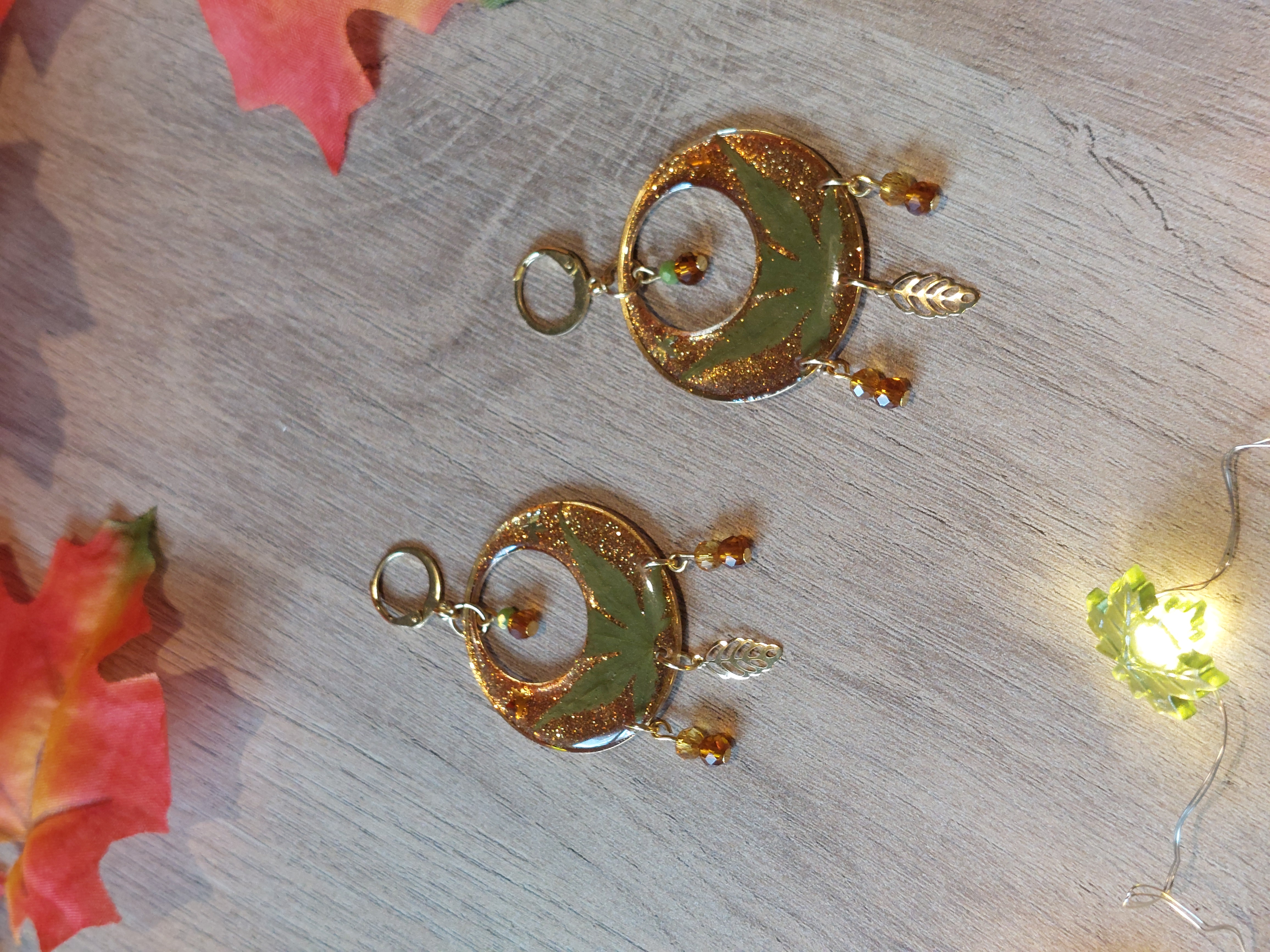 Boucles d'oreilles collection "Au Coeur de l'Automne"