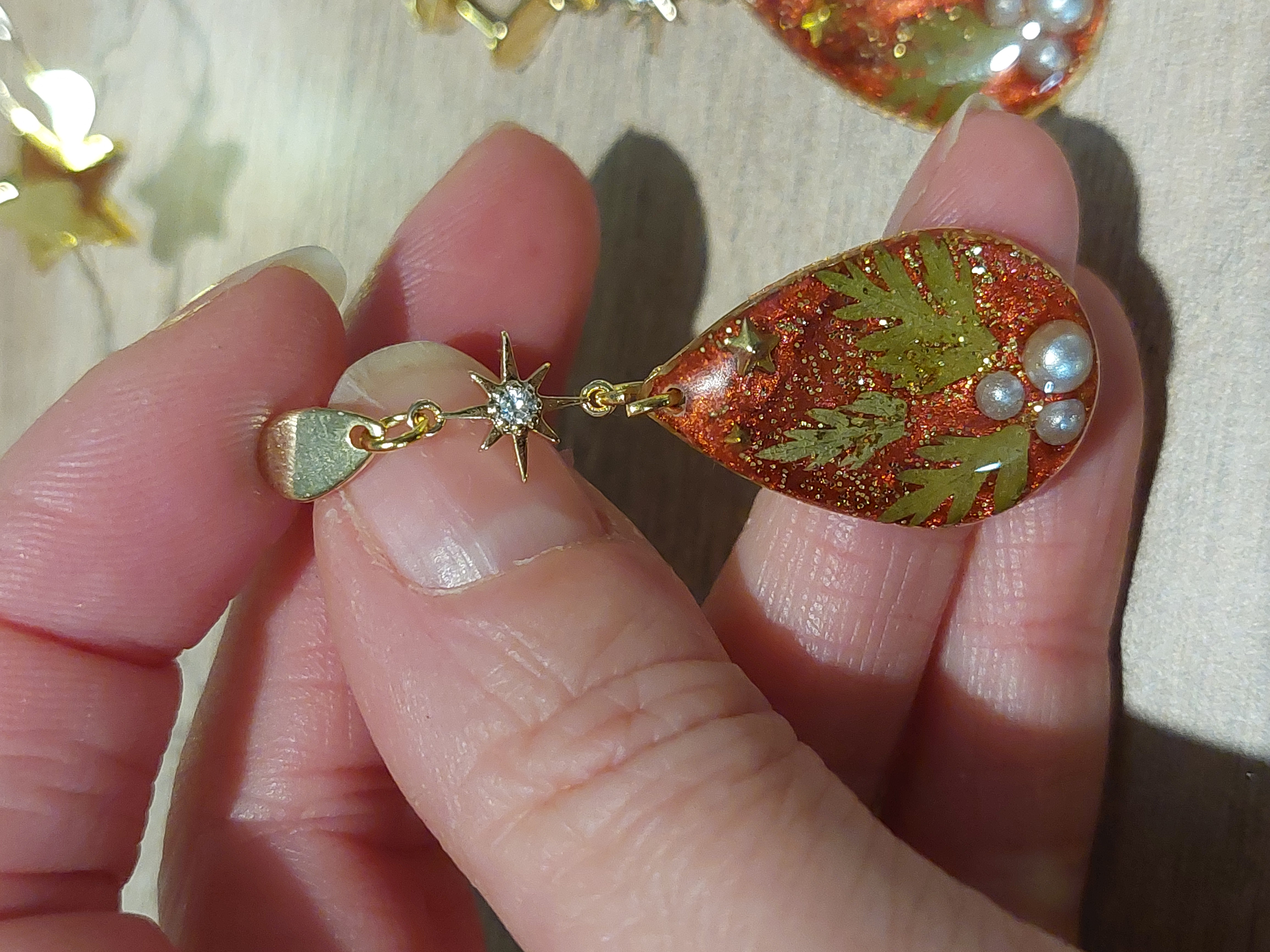 Boucles d'oreilles de Noël