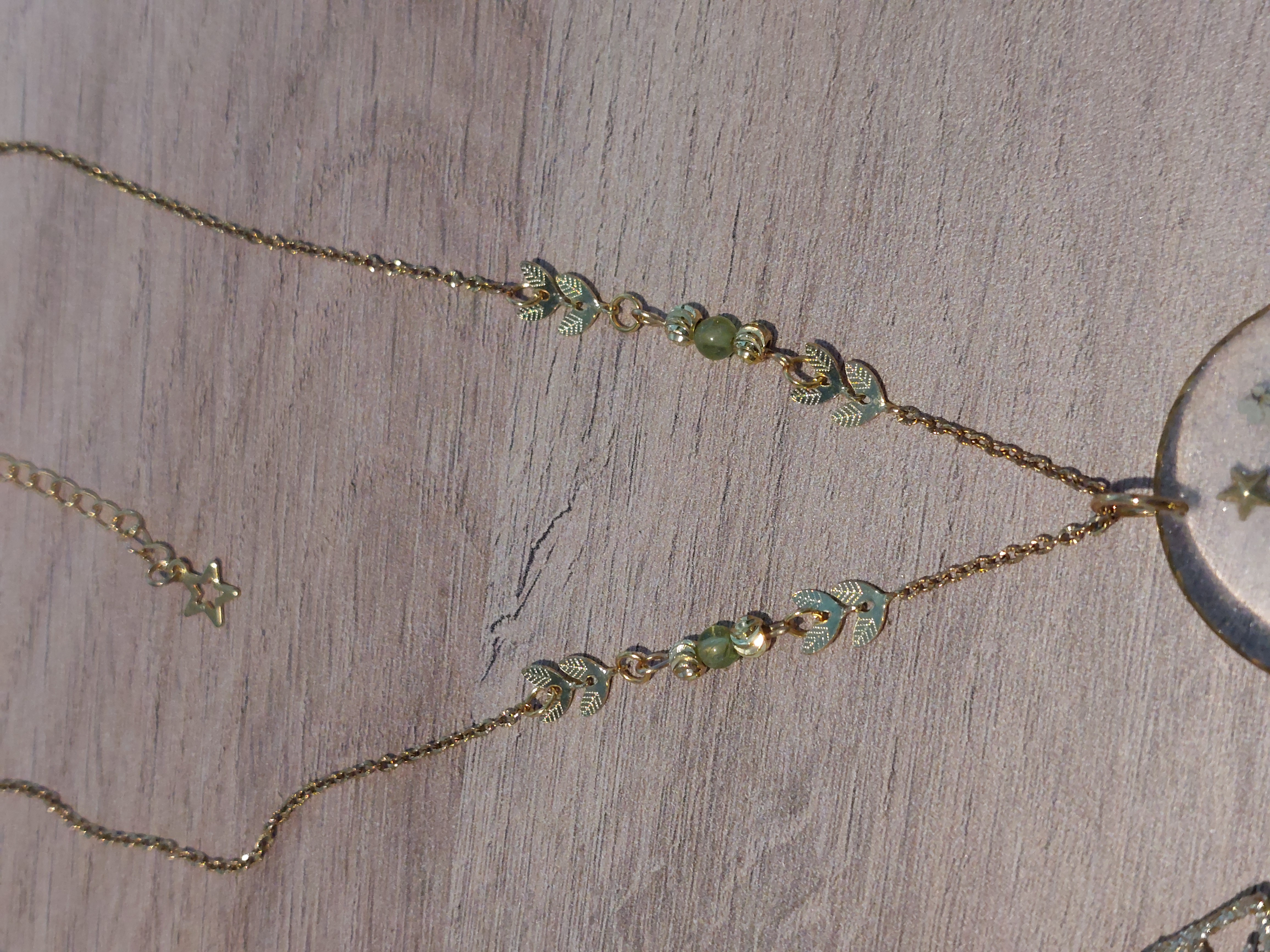 Collier médaillon "Sapin de Noël"