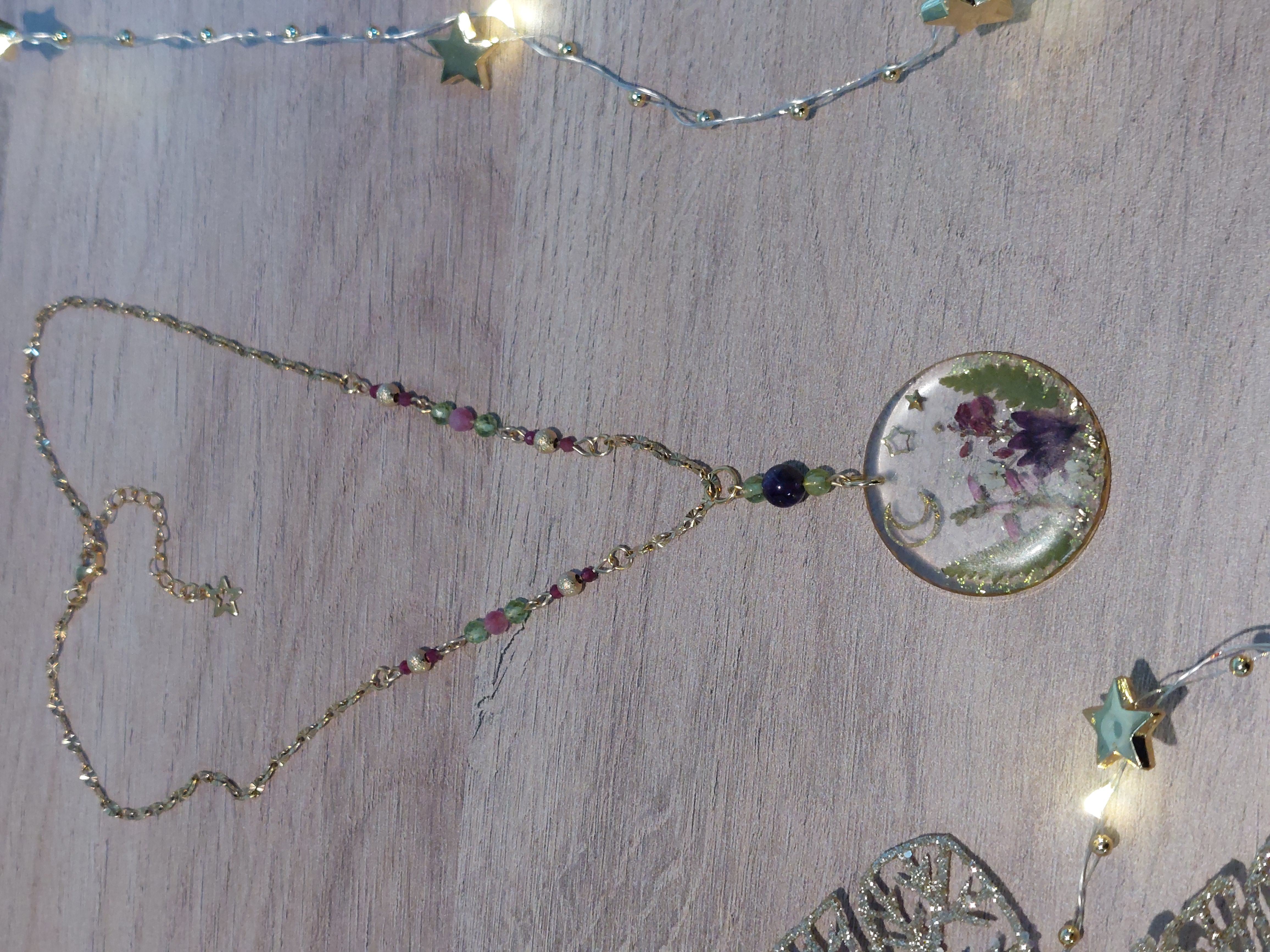 Collier "Jardin de Noël"