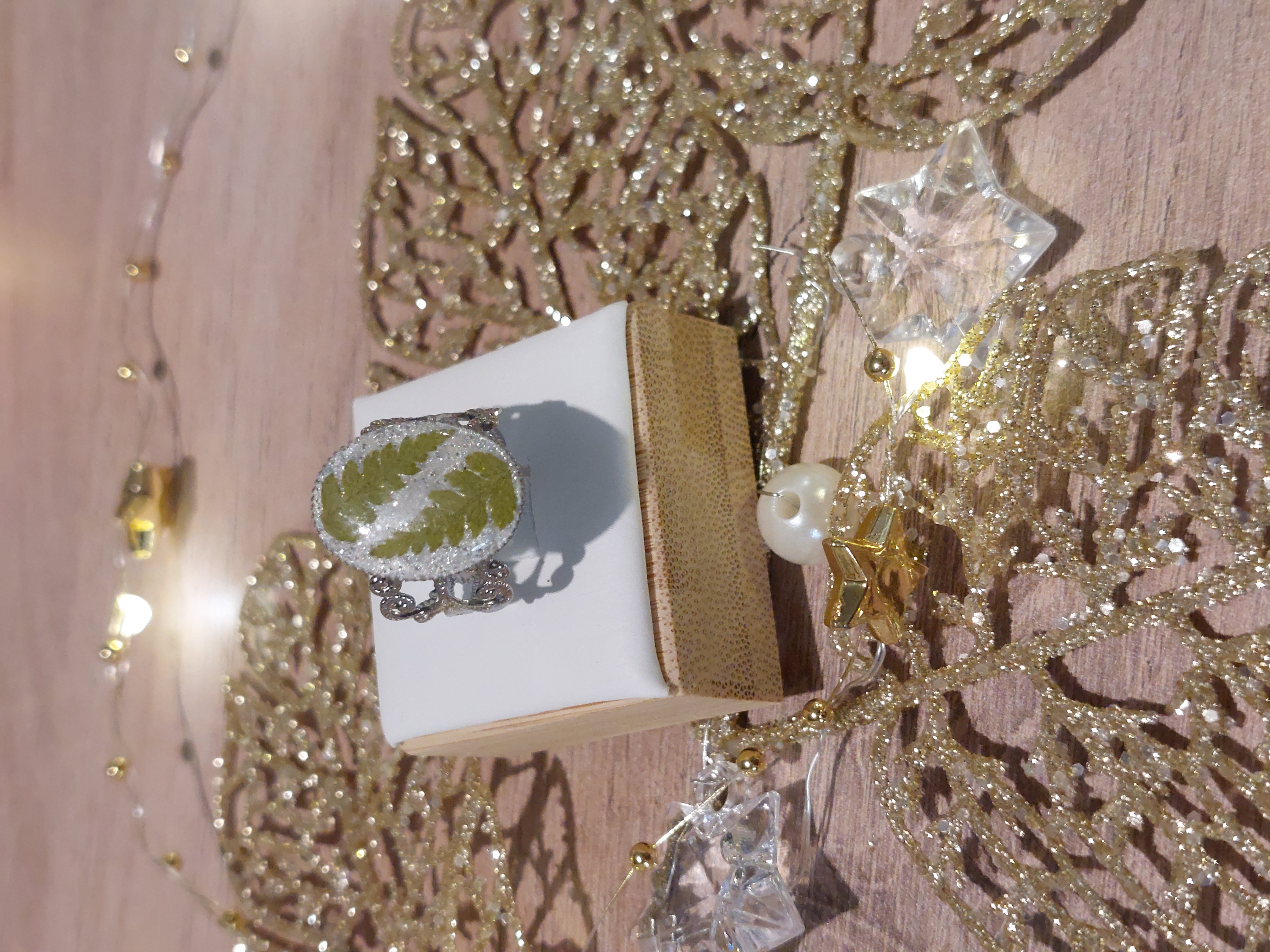 Bague Argentée Fougères (modèle ovale)