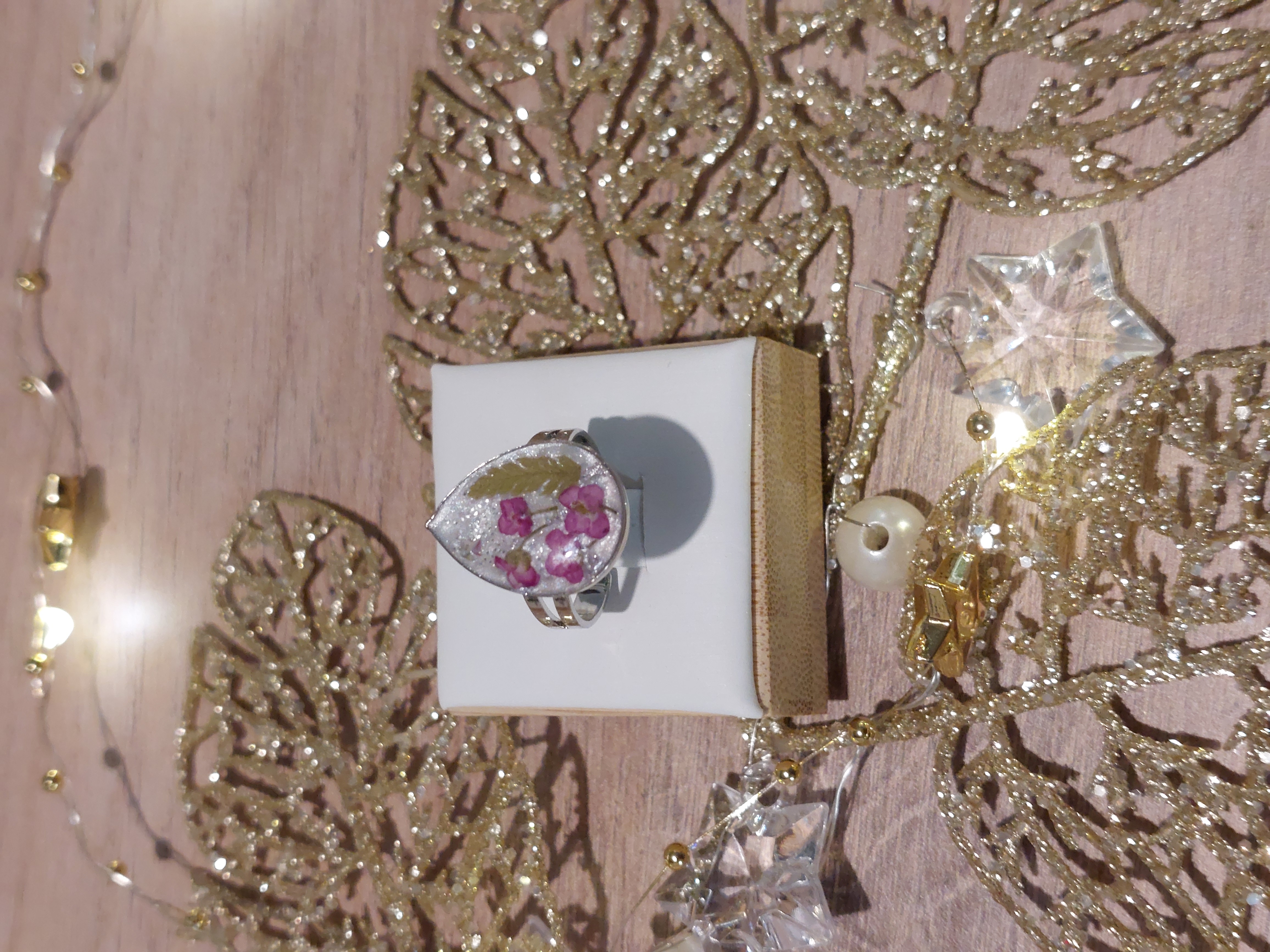 Bague Argentée Alysses (modèle goutte)