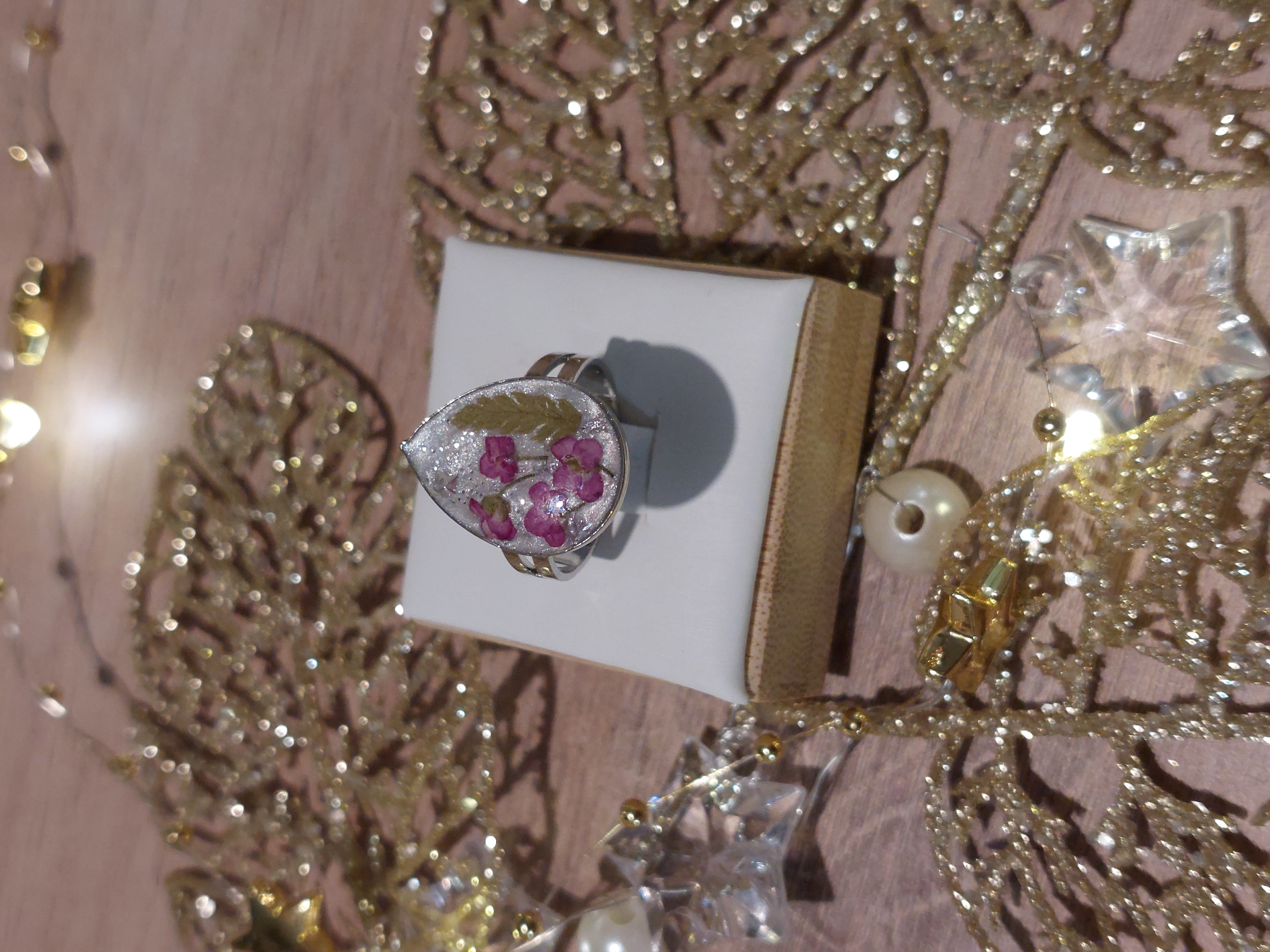 Bague Argentée Alysses (modèle goutte)