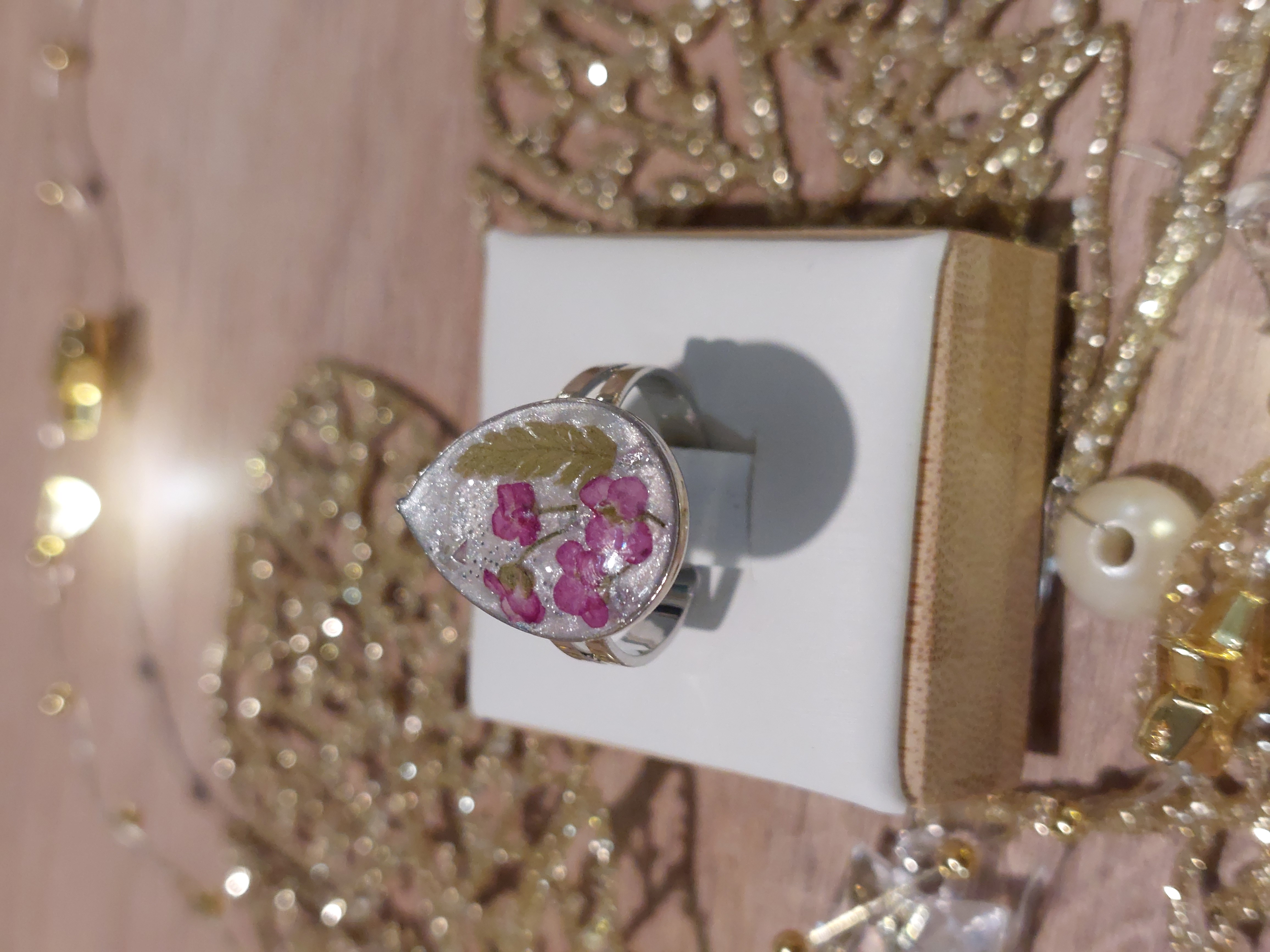 Bague Argentée Alysses (modèle goutte)