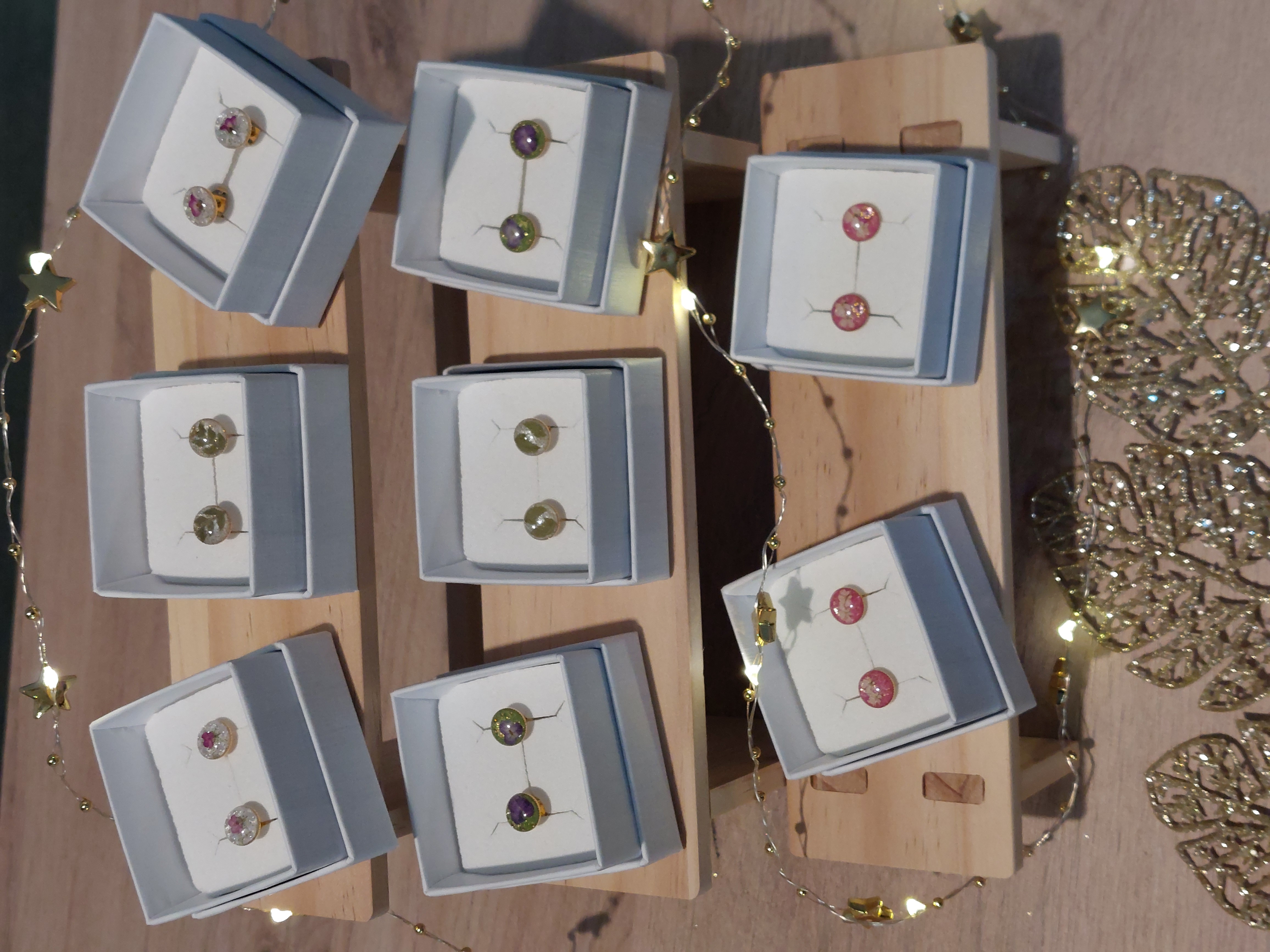 Puces d'oreilles Fleuries