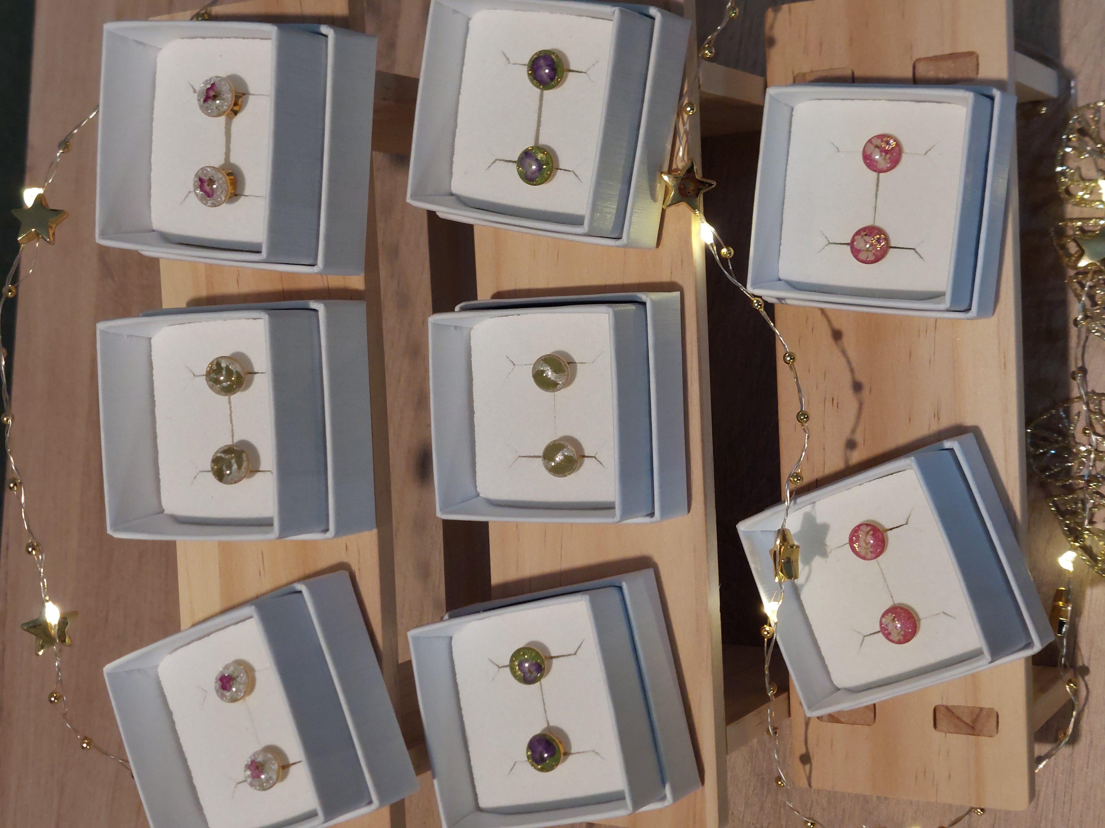 Puces d'oreilles Fleuries