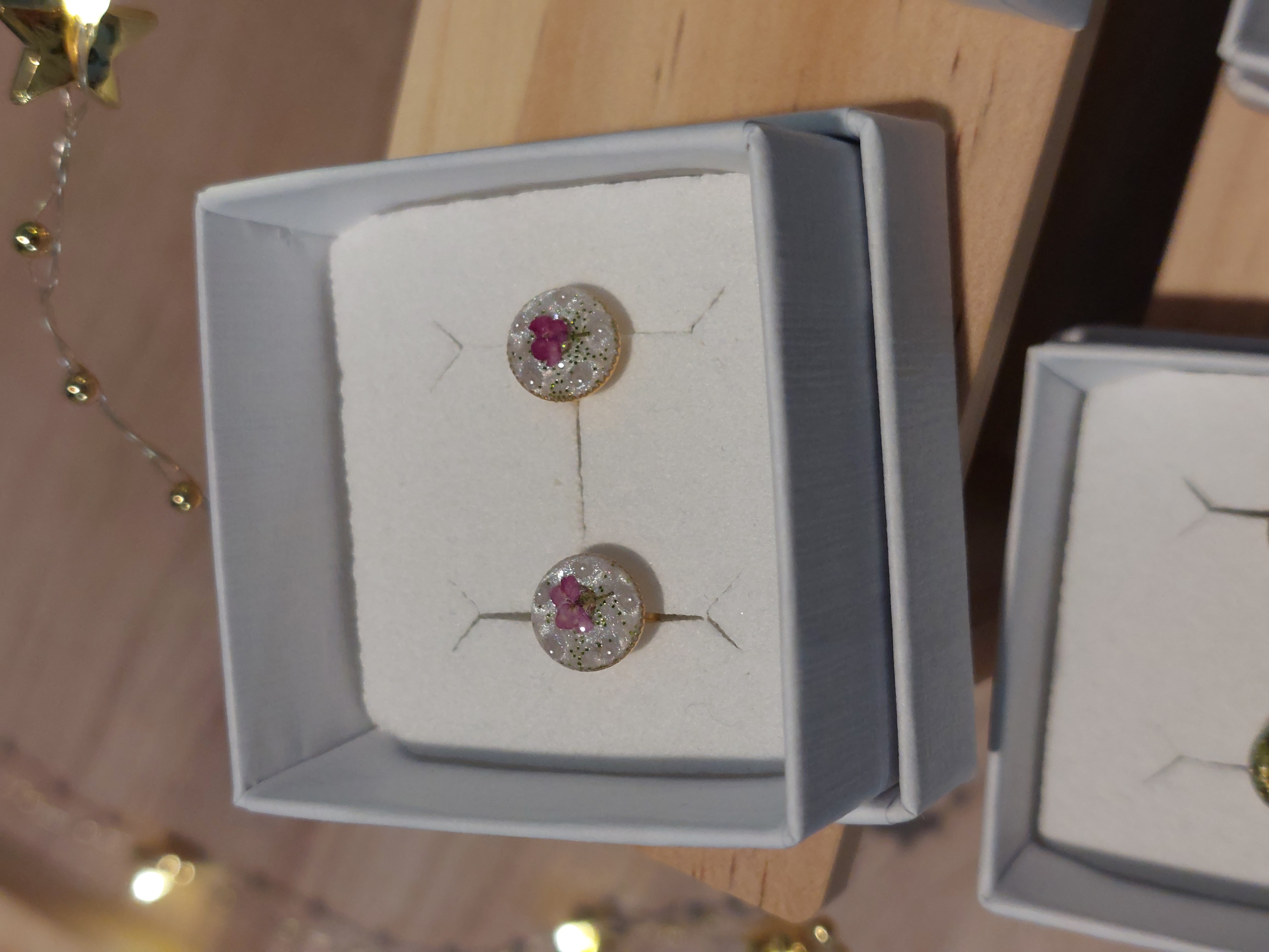 Puces d'oreilles Fleuries