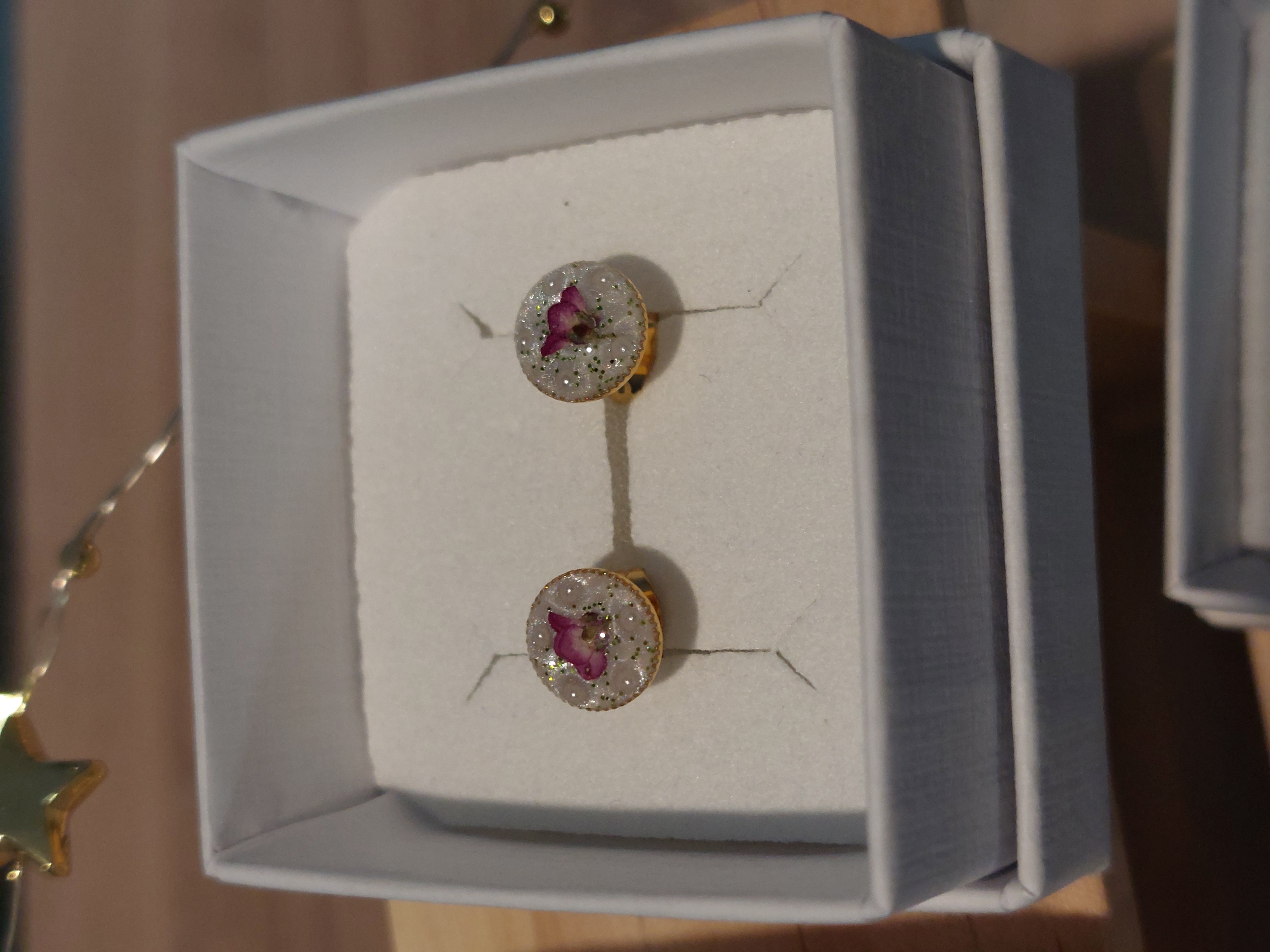 Puces d'oreilles Fleuries