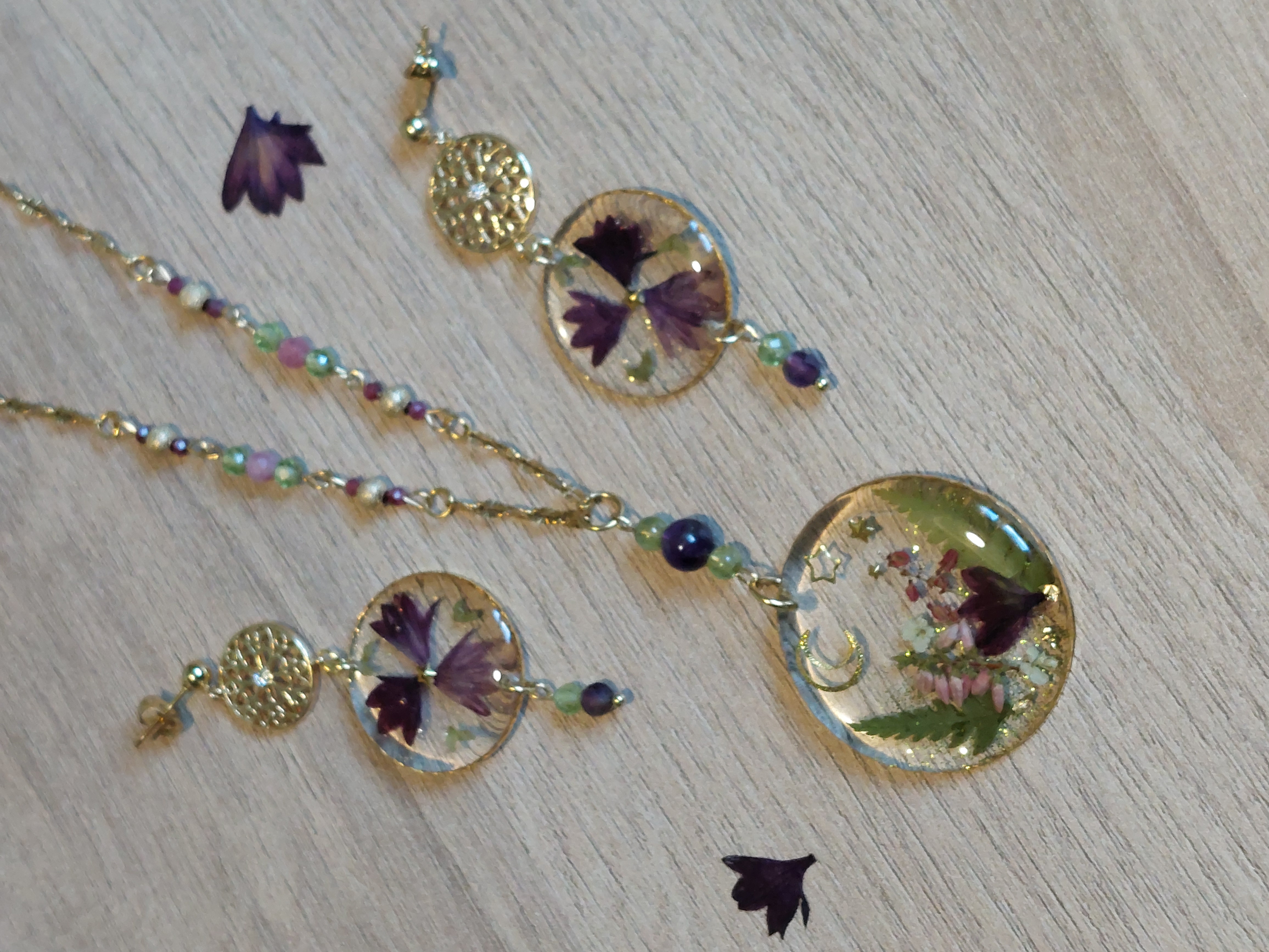 Collier "Jardin de Noël"