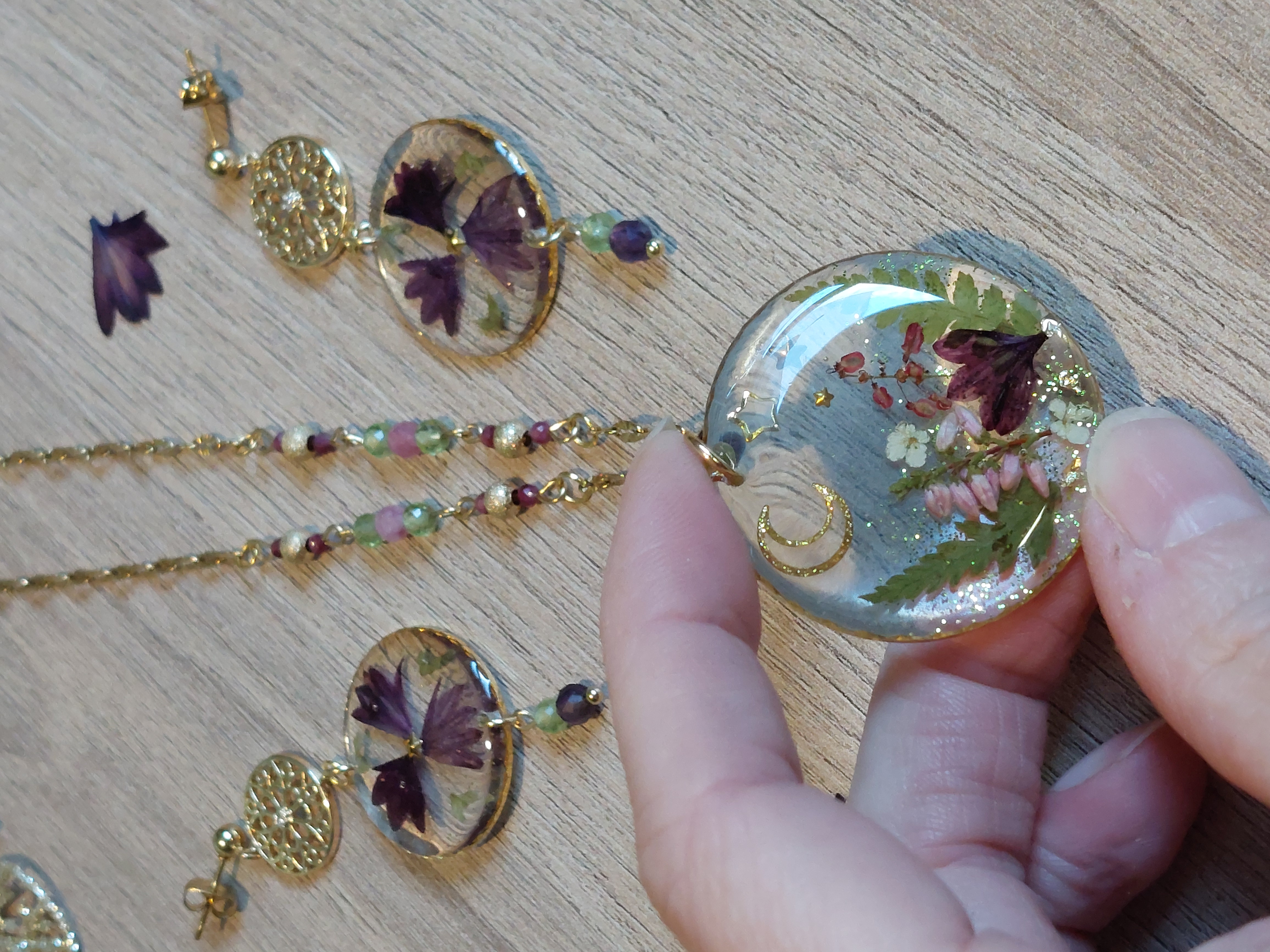 Collier "Jardin de Noël"