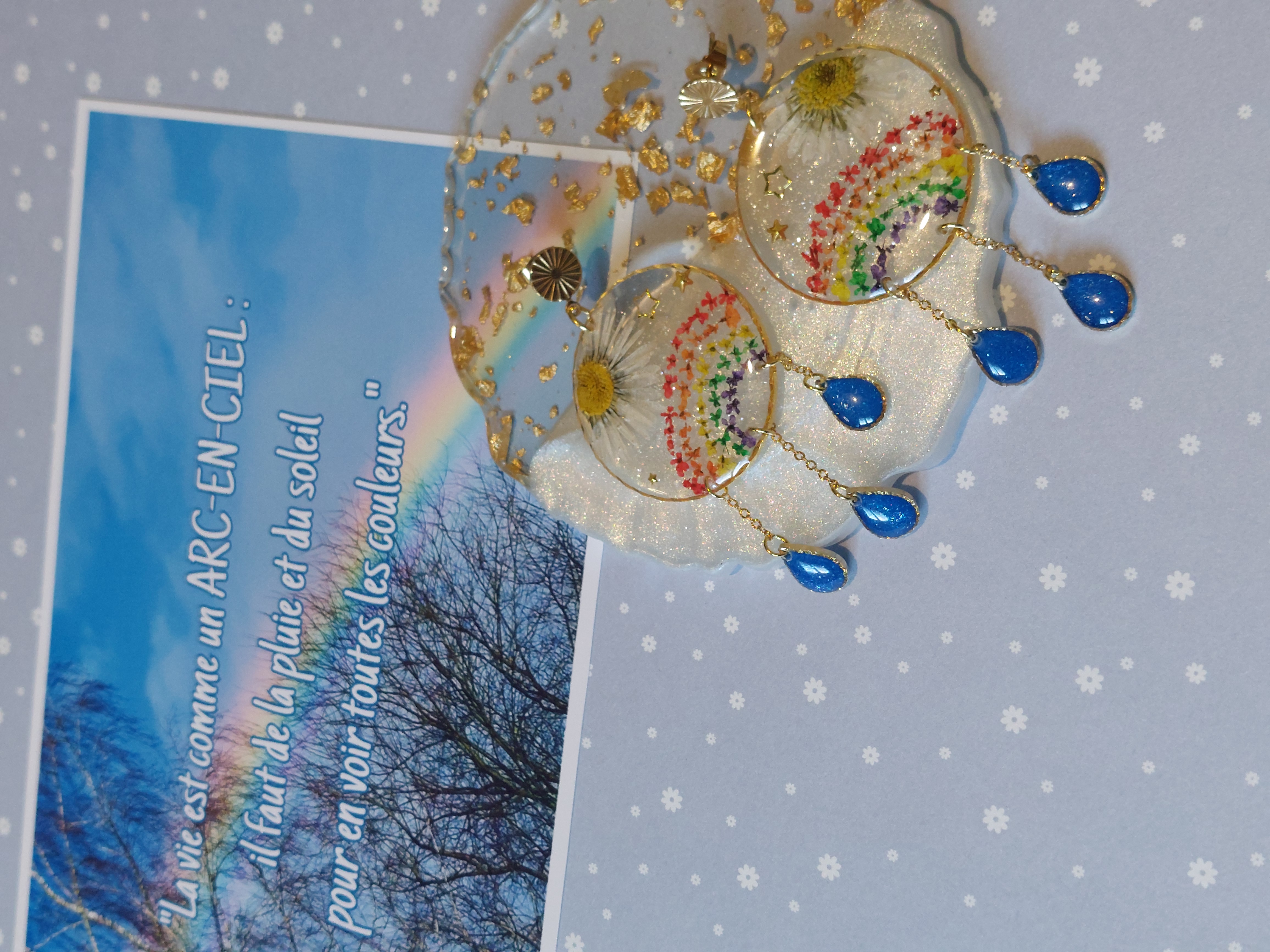 Boucles d'oreilles "Shining Rainbow"