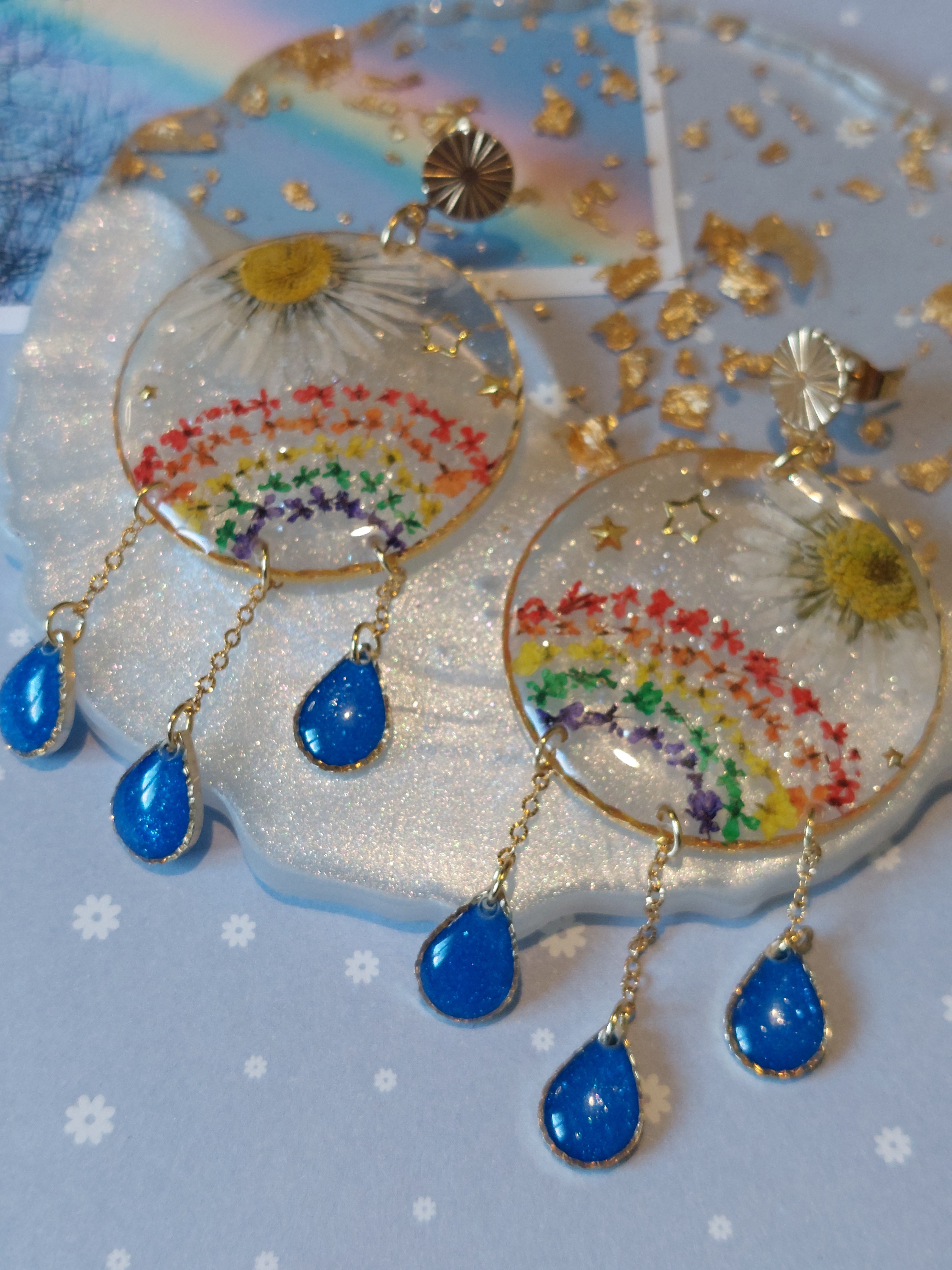 Boucles d'oreilles "Shining Rainbow"