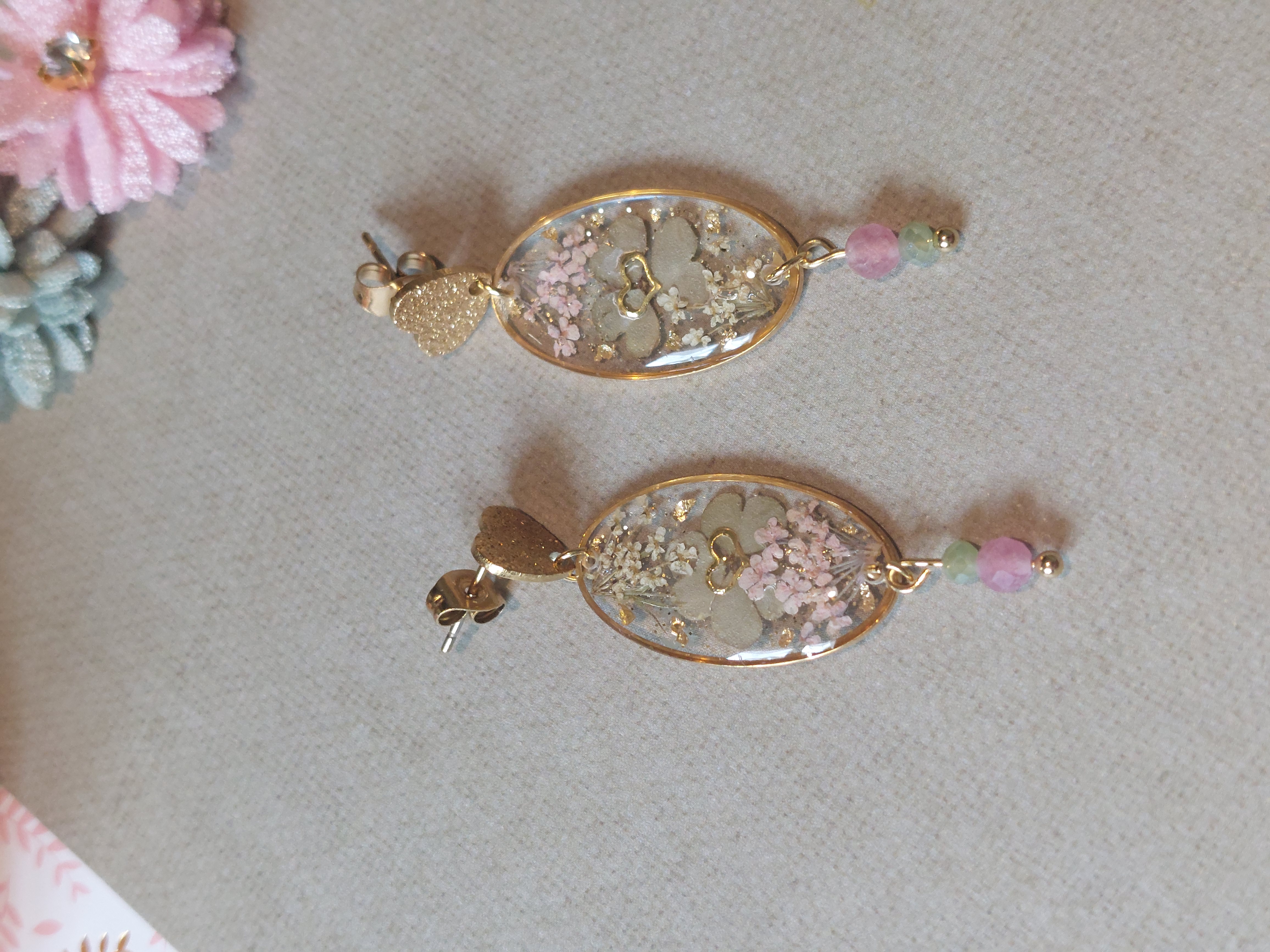 Boucles d'oreilles "Dentelle de Fleurs"