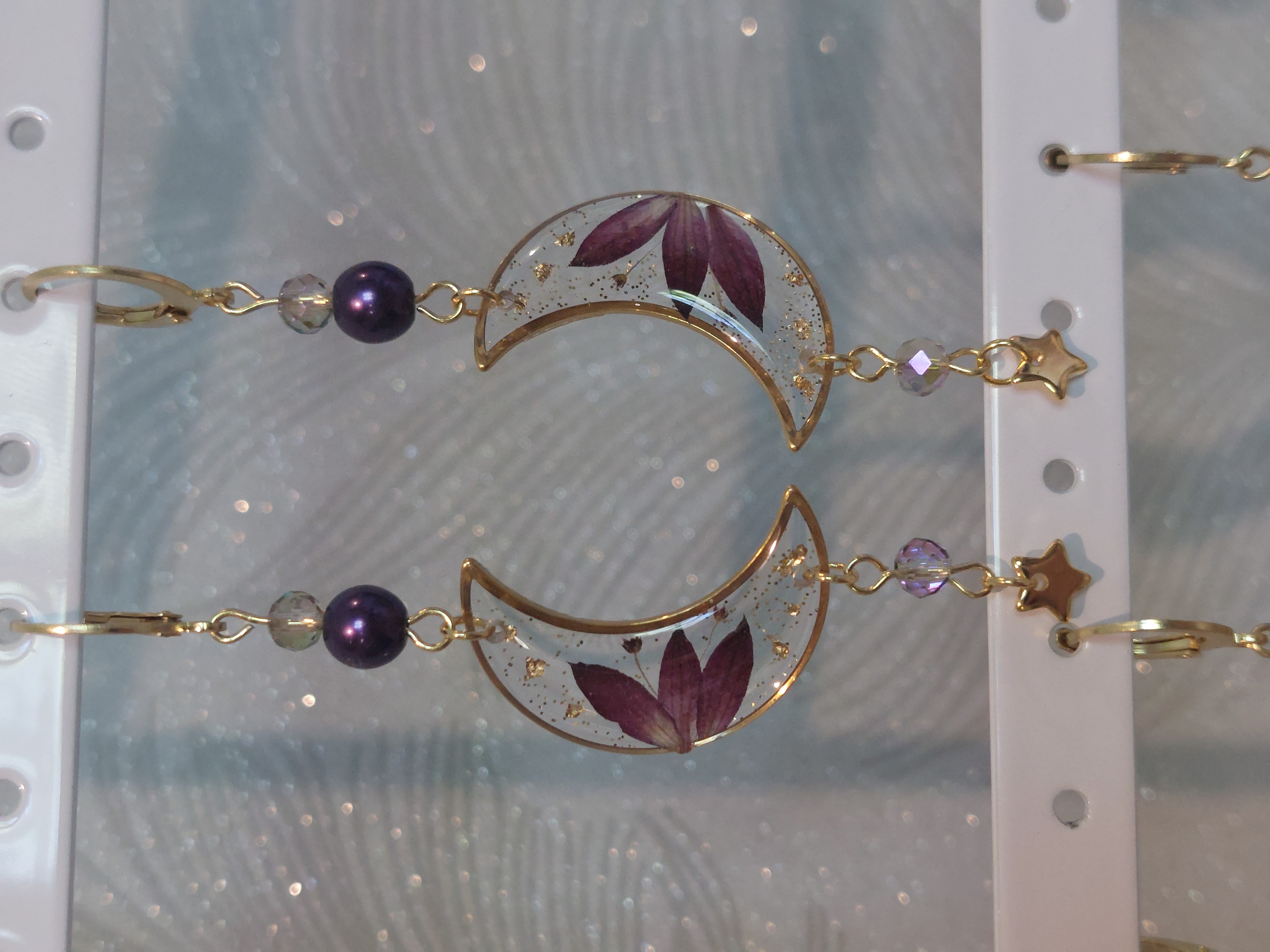 Fleur astrance - perle violette