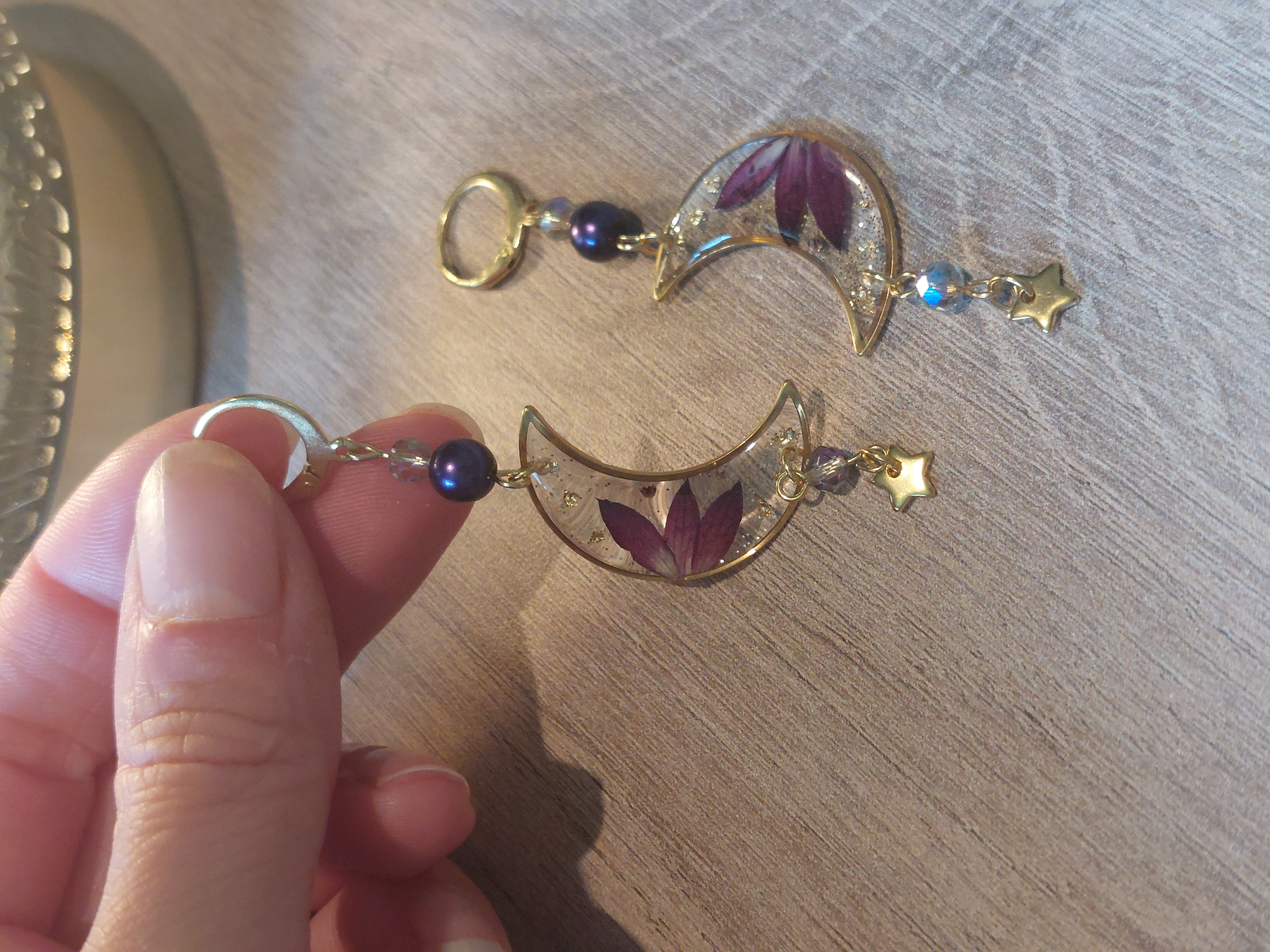 Fleur astrance - perle violette