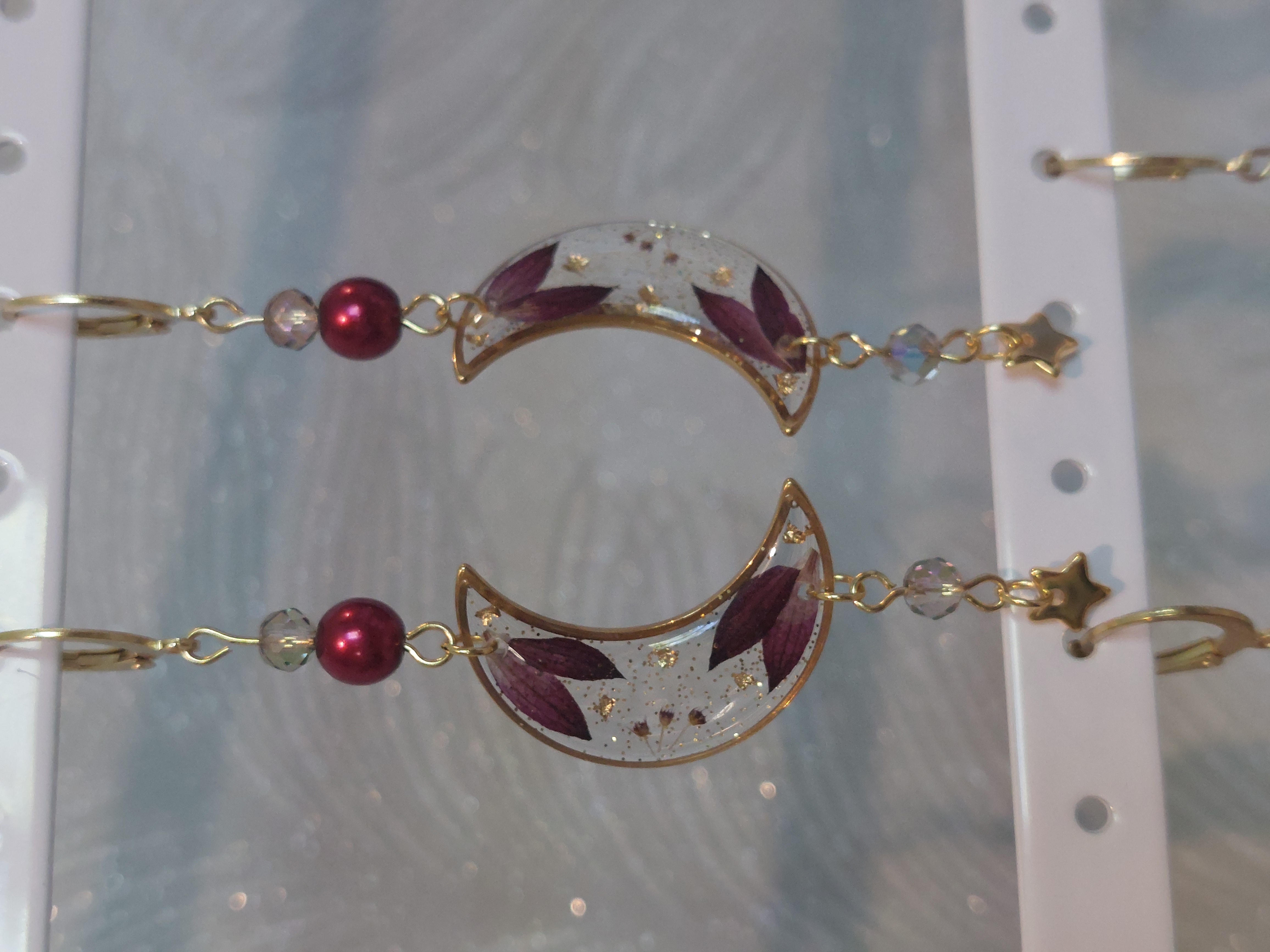 Fleur astrance - perle rouge