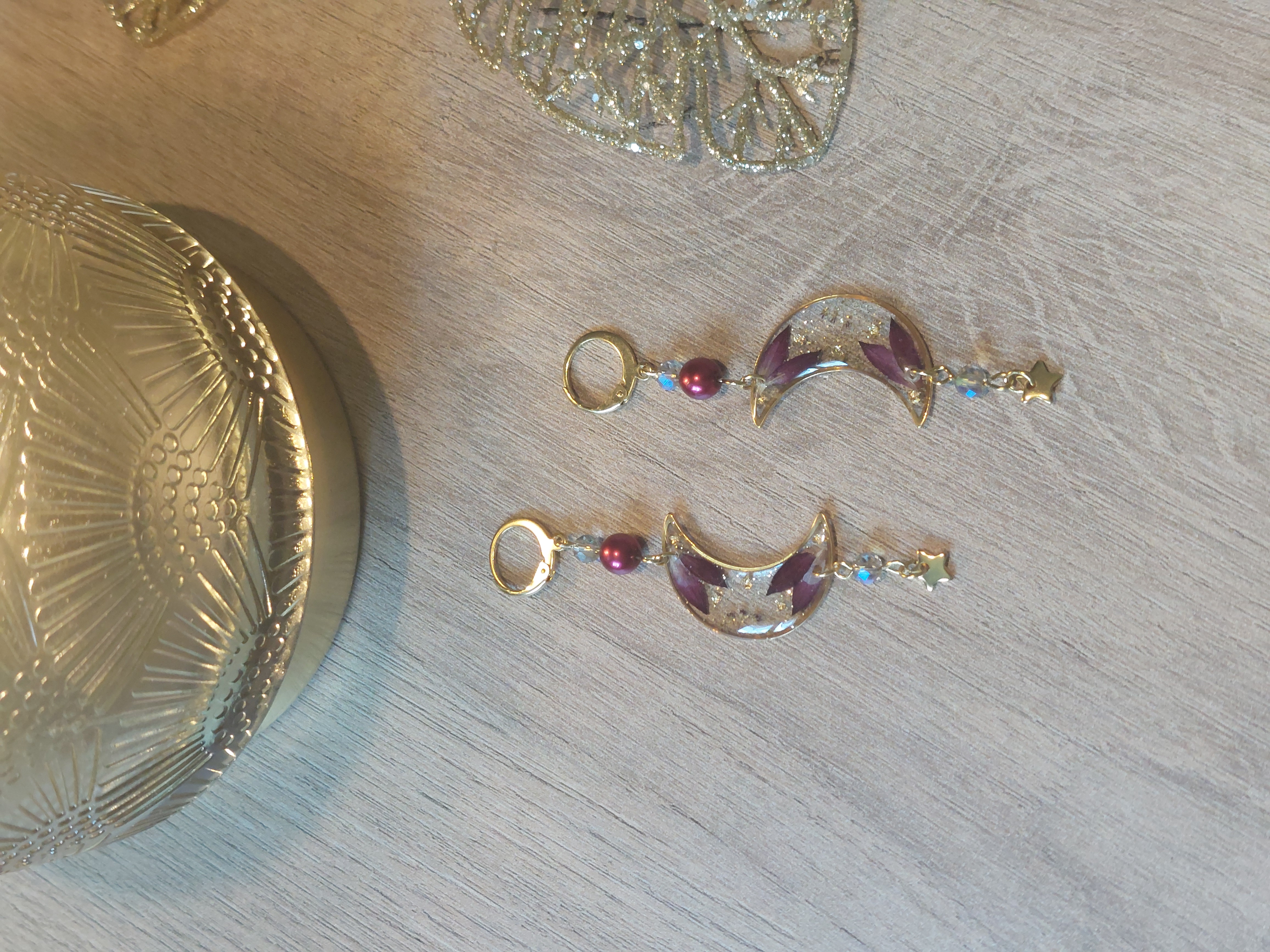 Fleur astrance - perle rouge