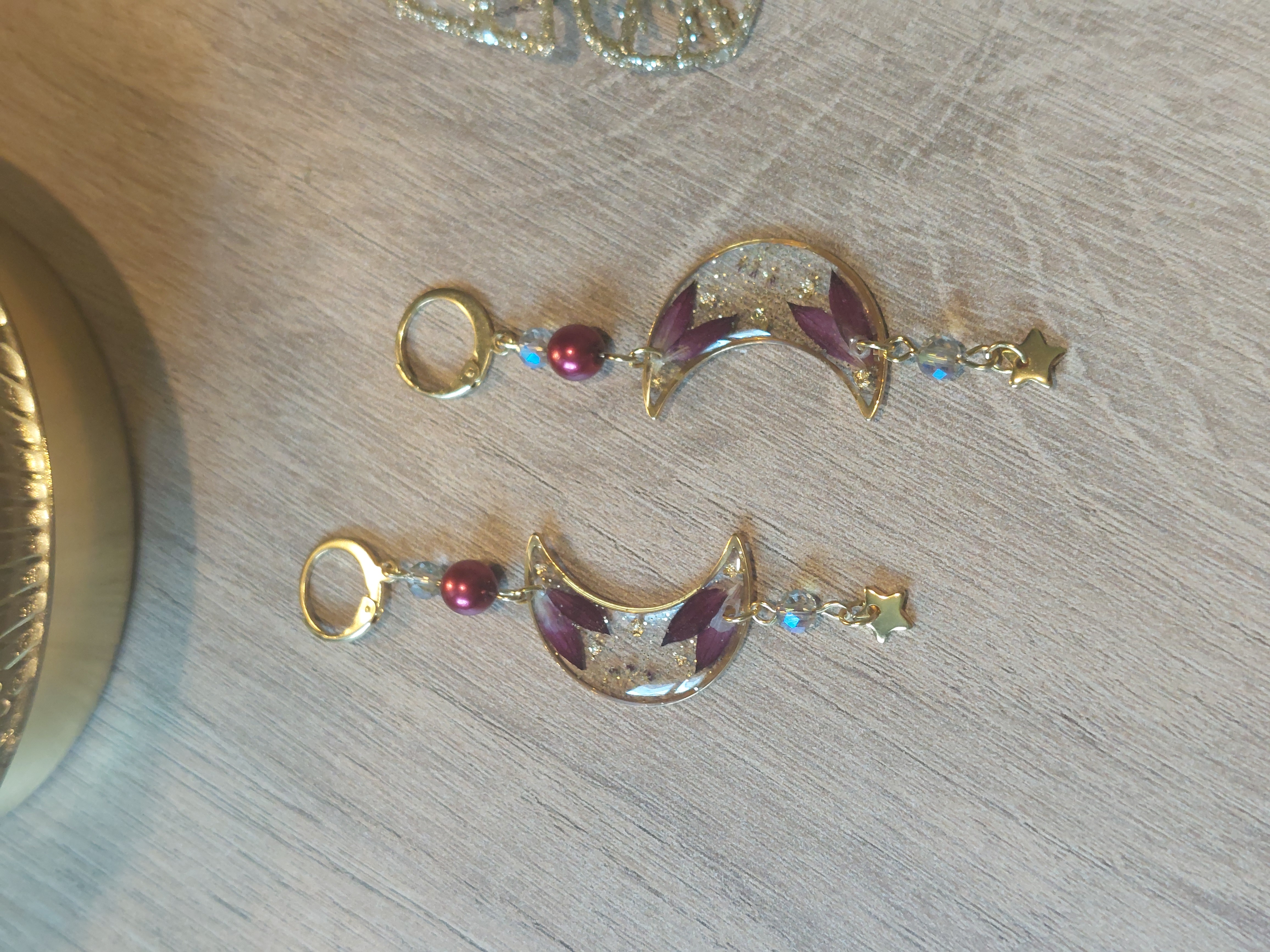 Fleur astrance - perle rouge