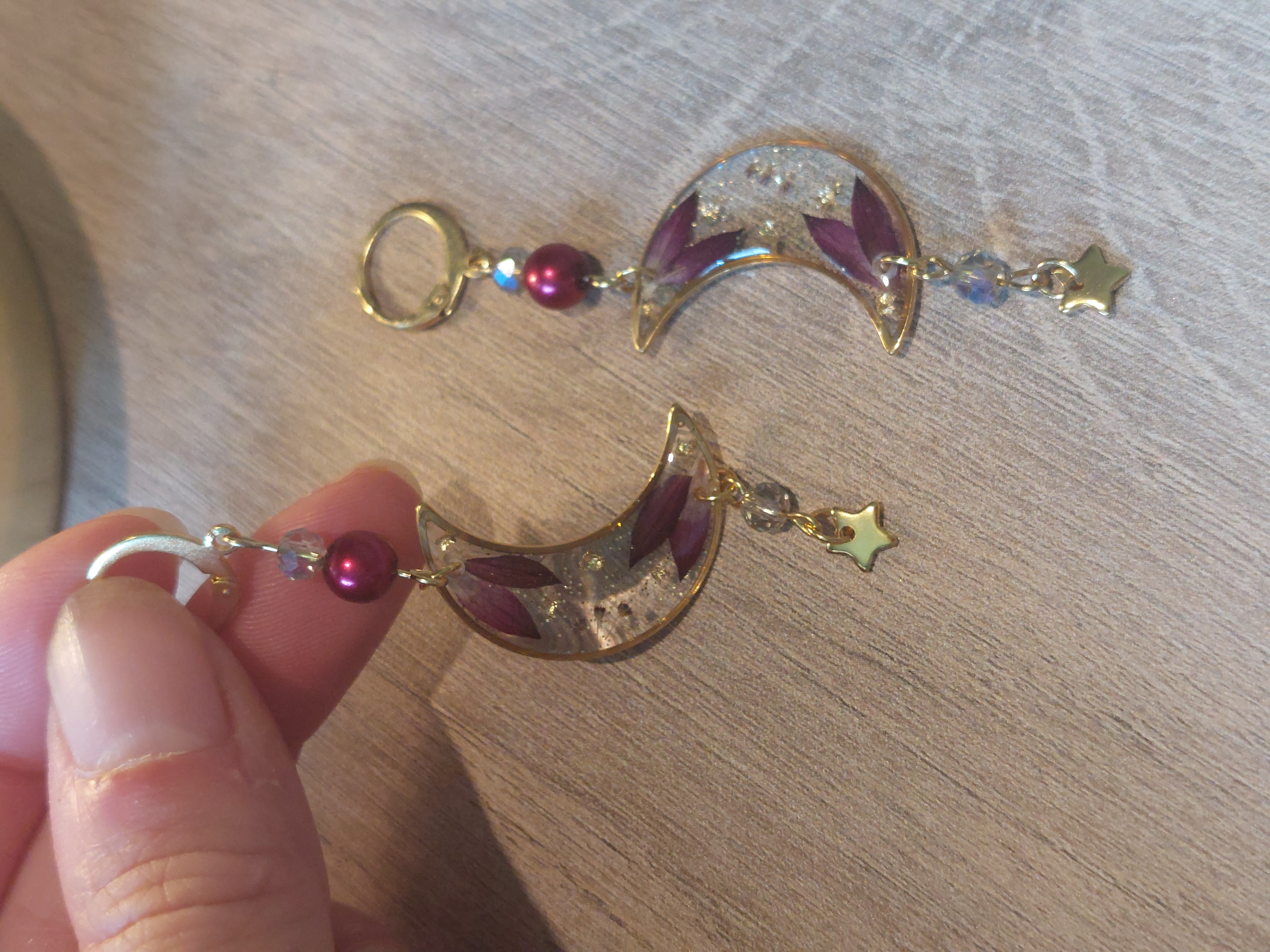 Fleur astrance - perle rouge