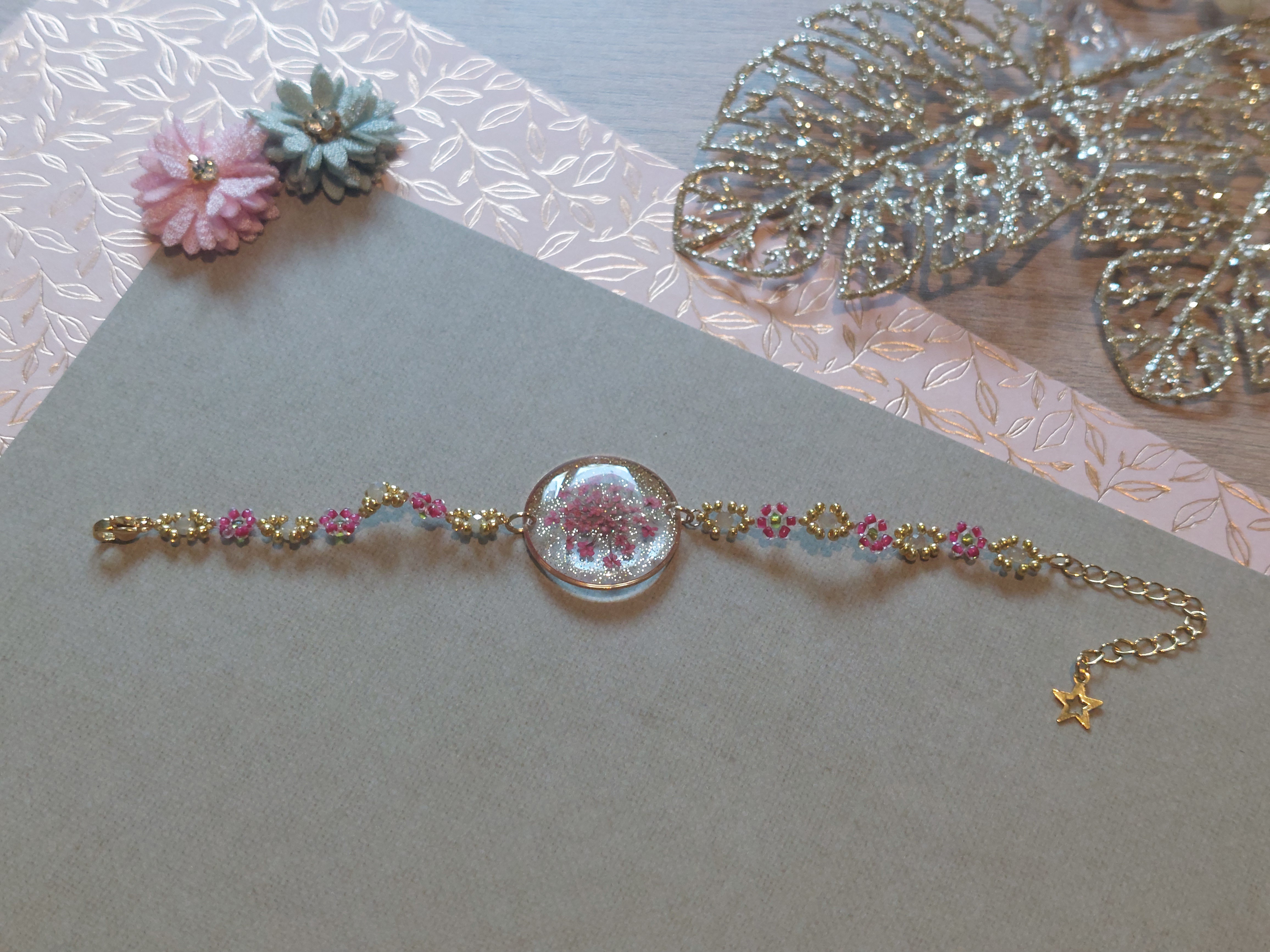 Bracelet "Dentelle de Fleur de Carotte"