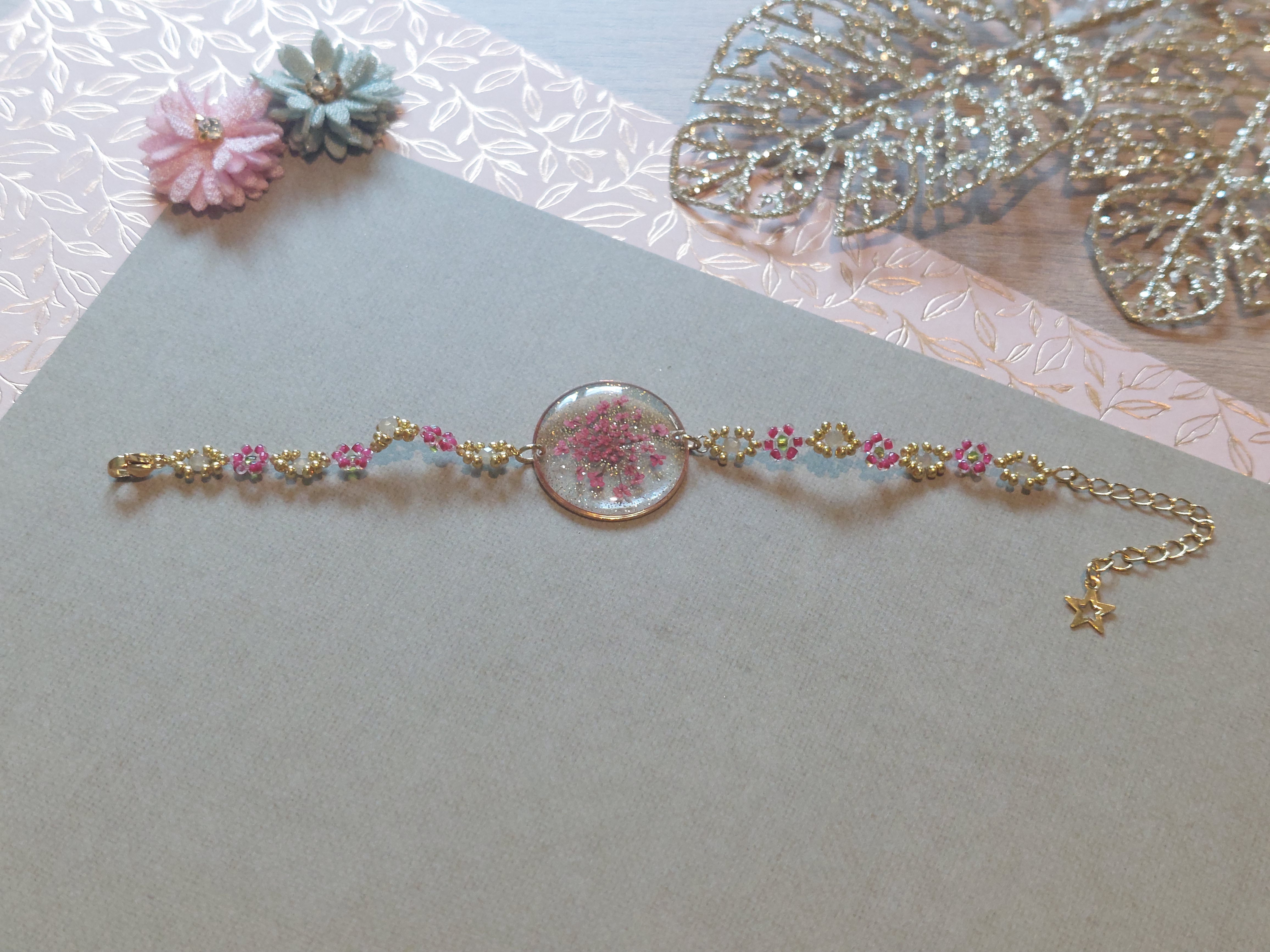 Bracelet "Dentelle de Fleur de Carotte"