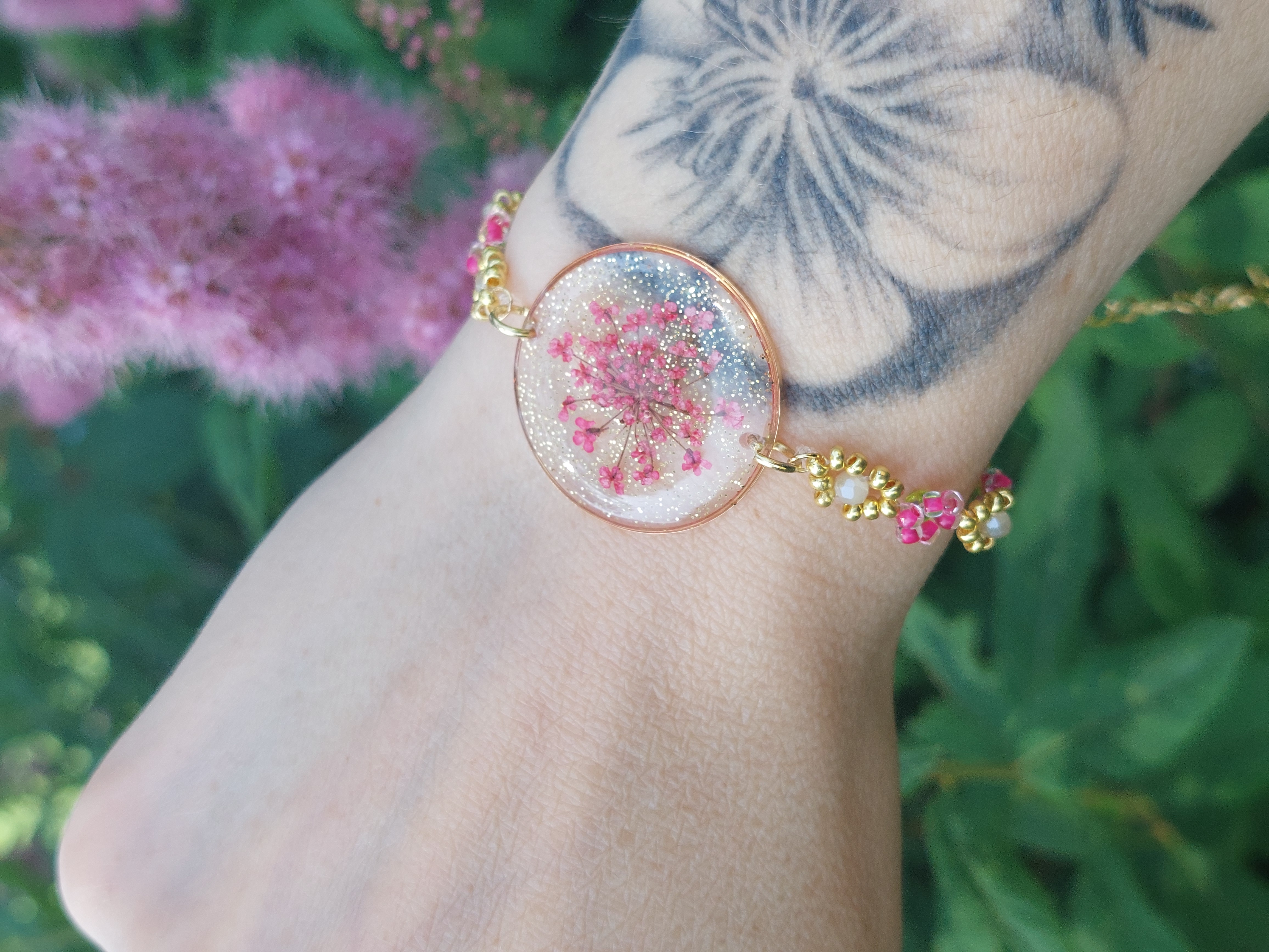 Bracelet "Dentelle de Fleur de Carotte"