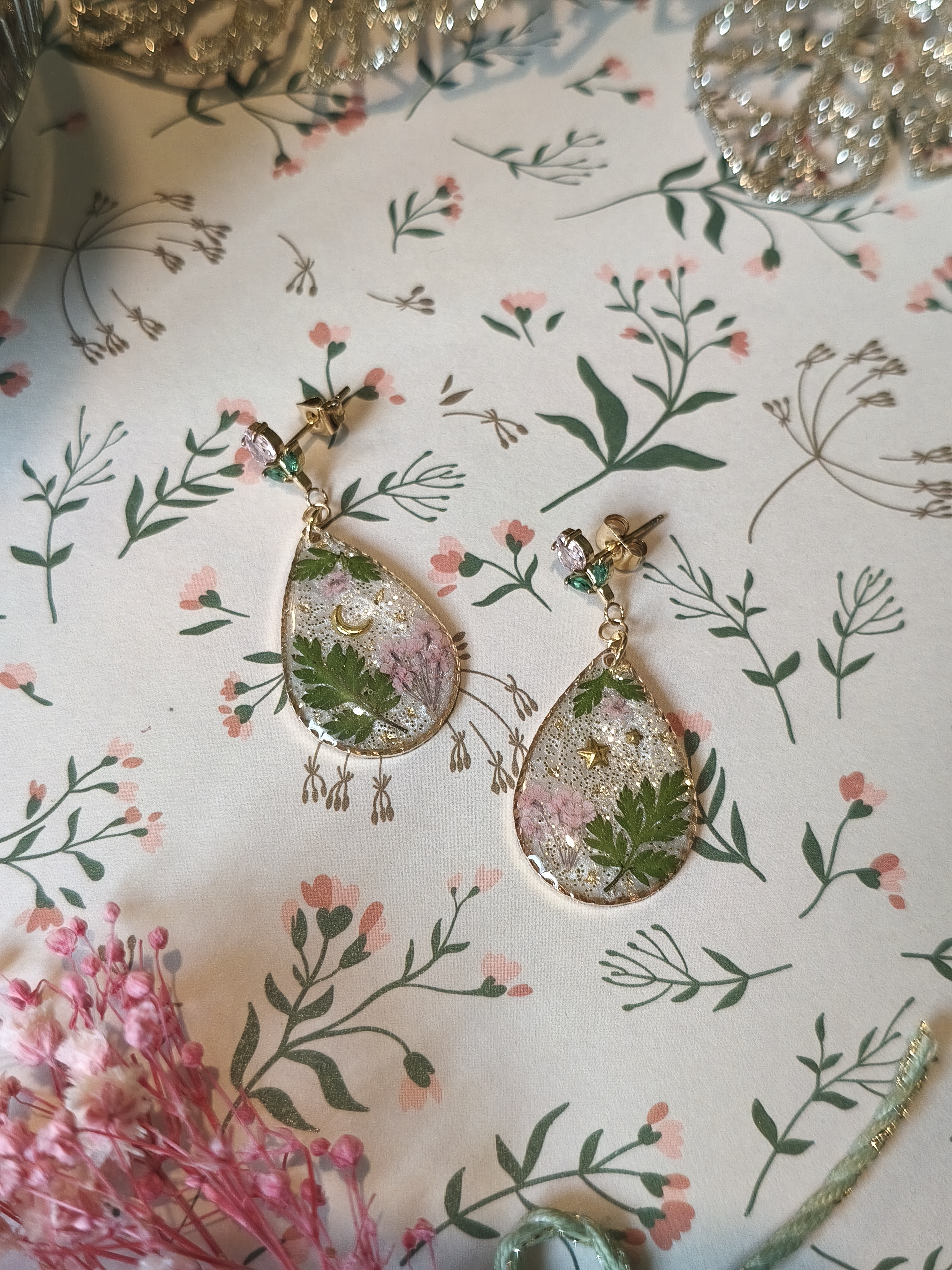 Boucles d'oreilles printanières