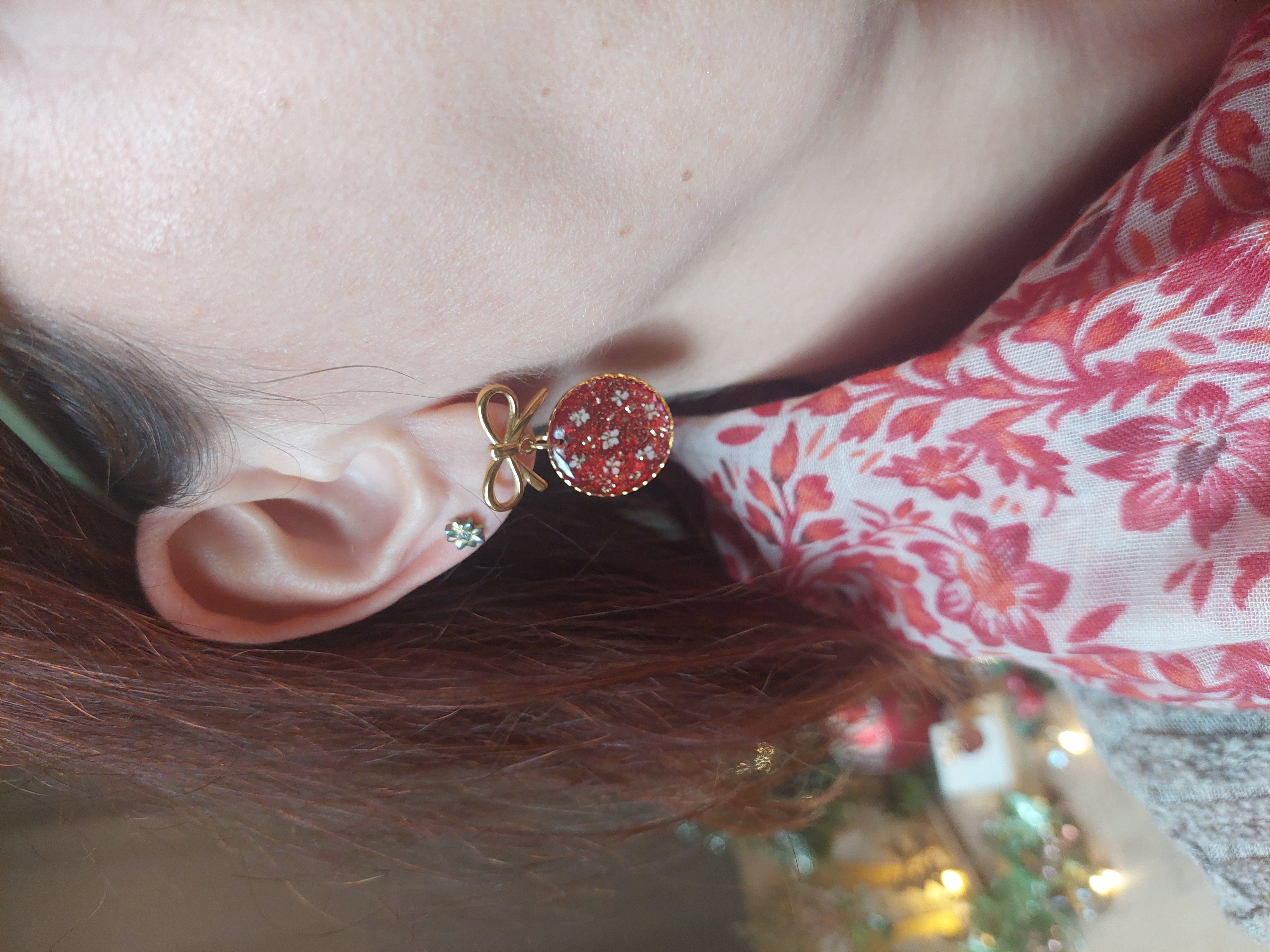 Boucles d'oreilles "Boules de Noël"
