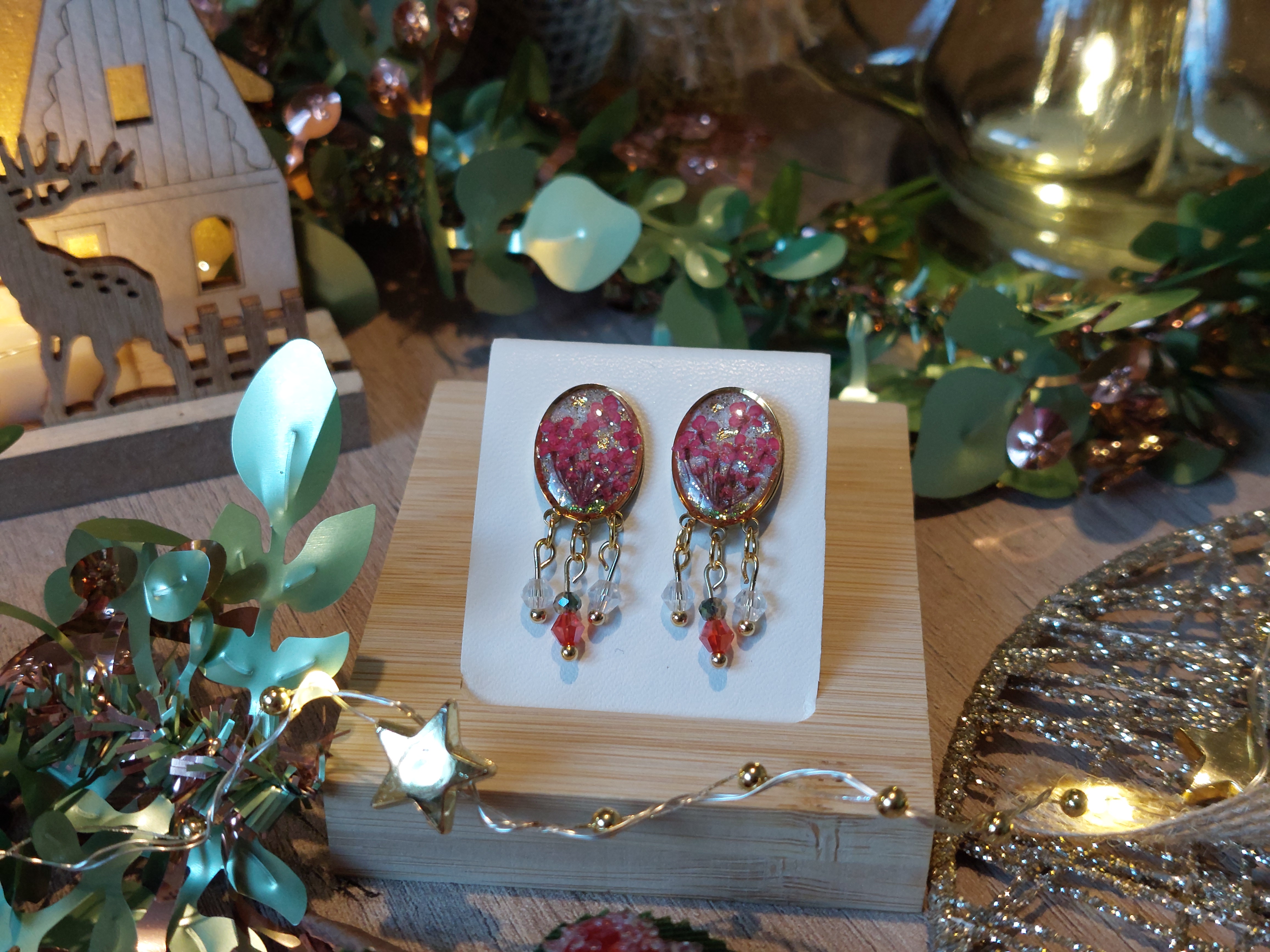 Boucles d'oreilles "Noël traditionnel"