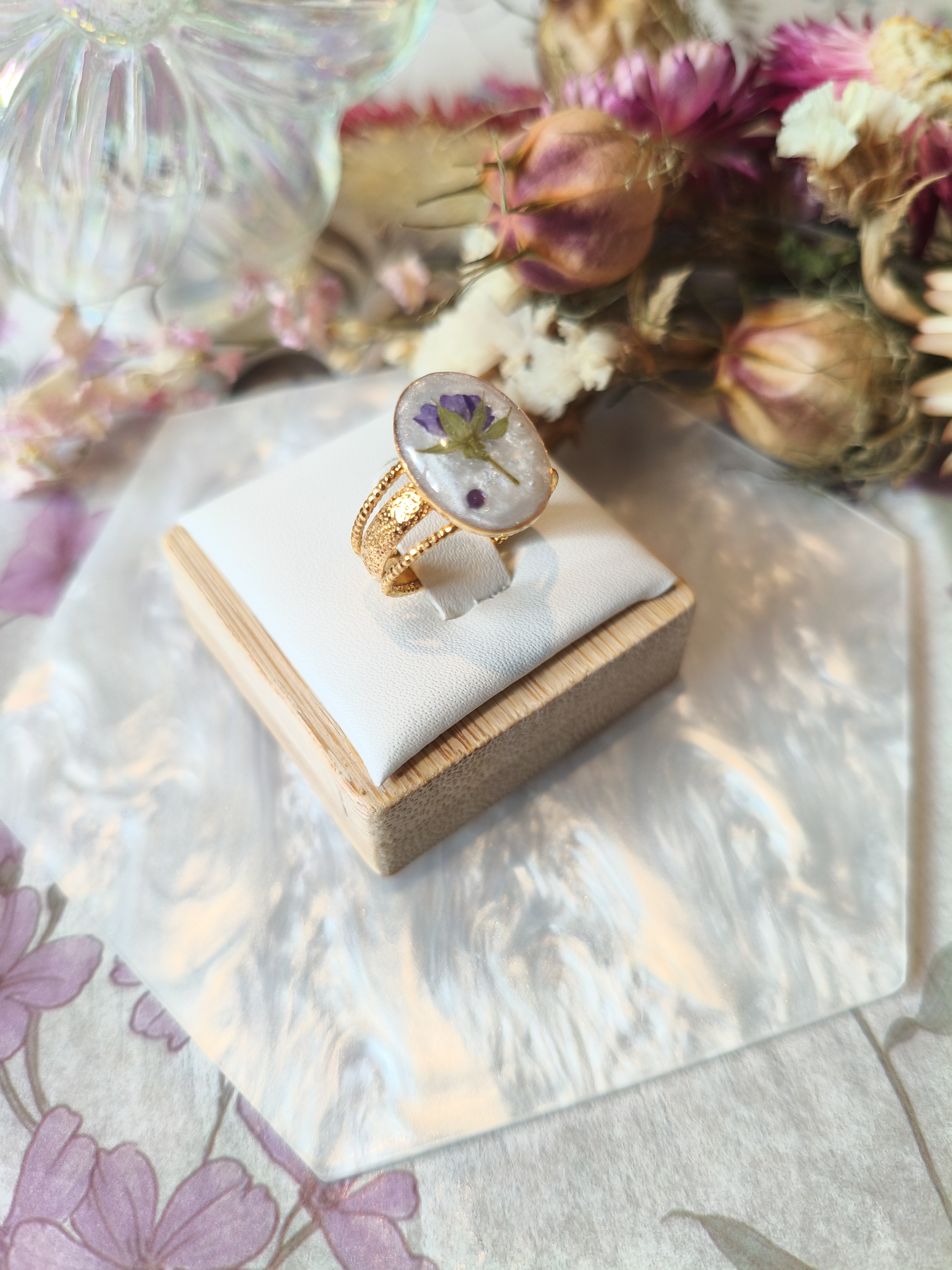 Bague géranium fluet
