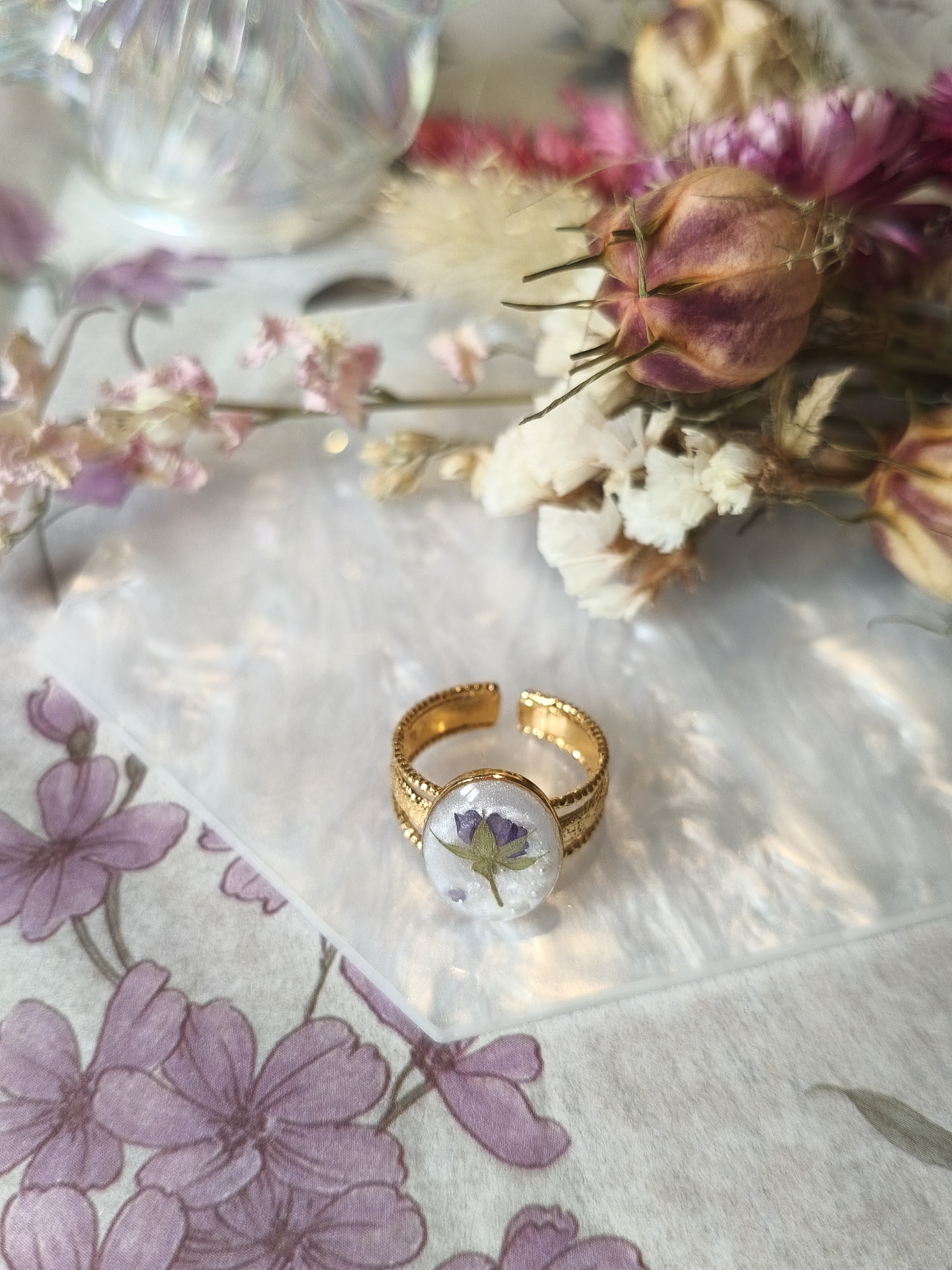 Bague géranium fluet