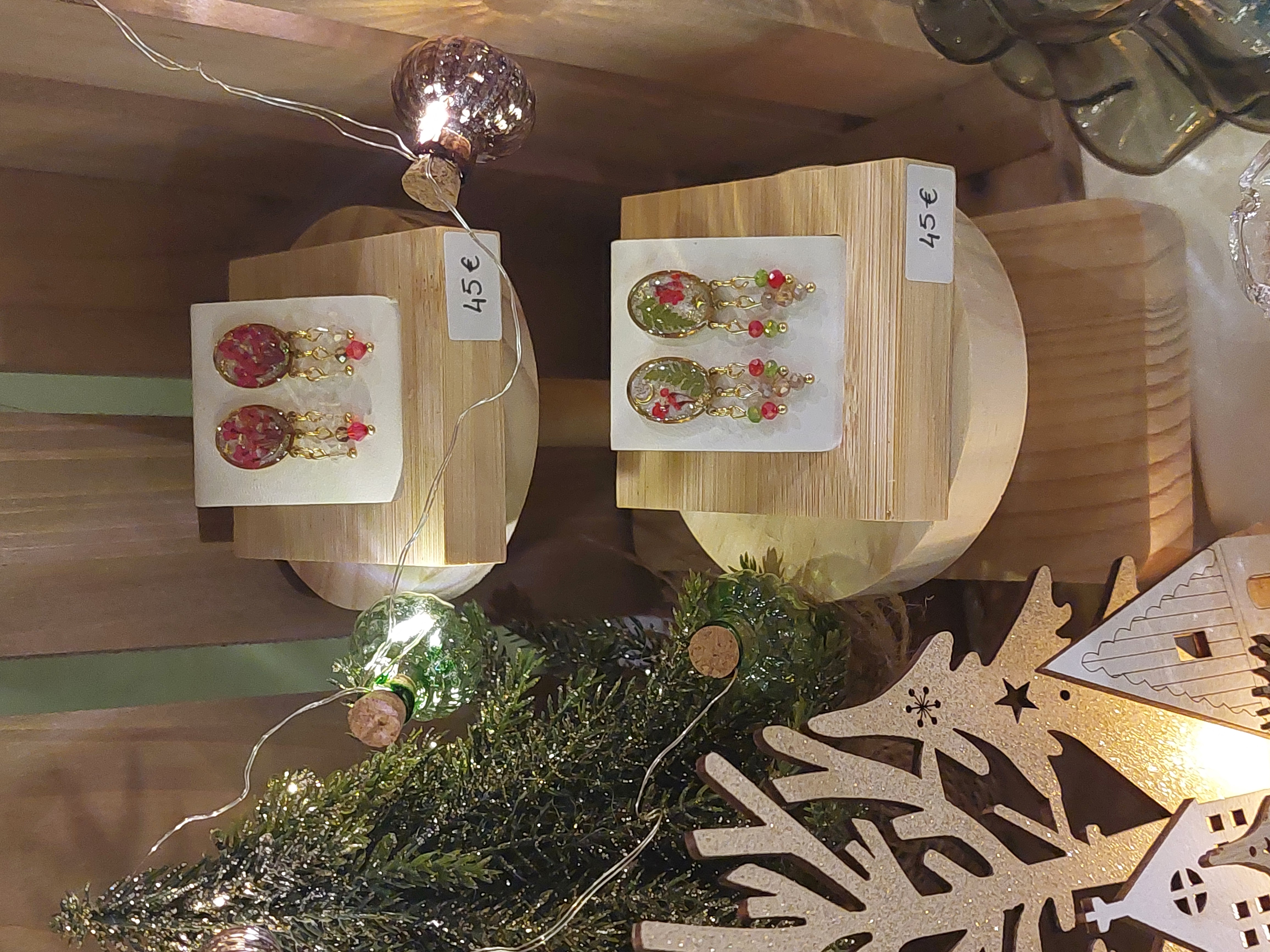 Boucles d'oreilles "Noël traditionnel"