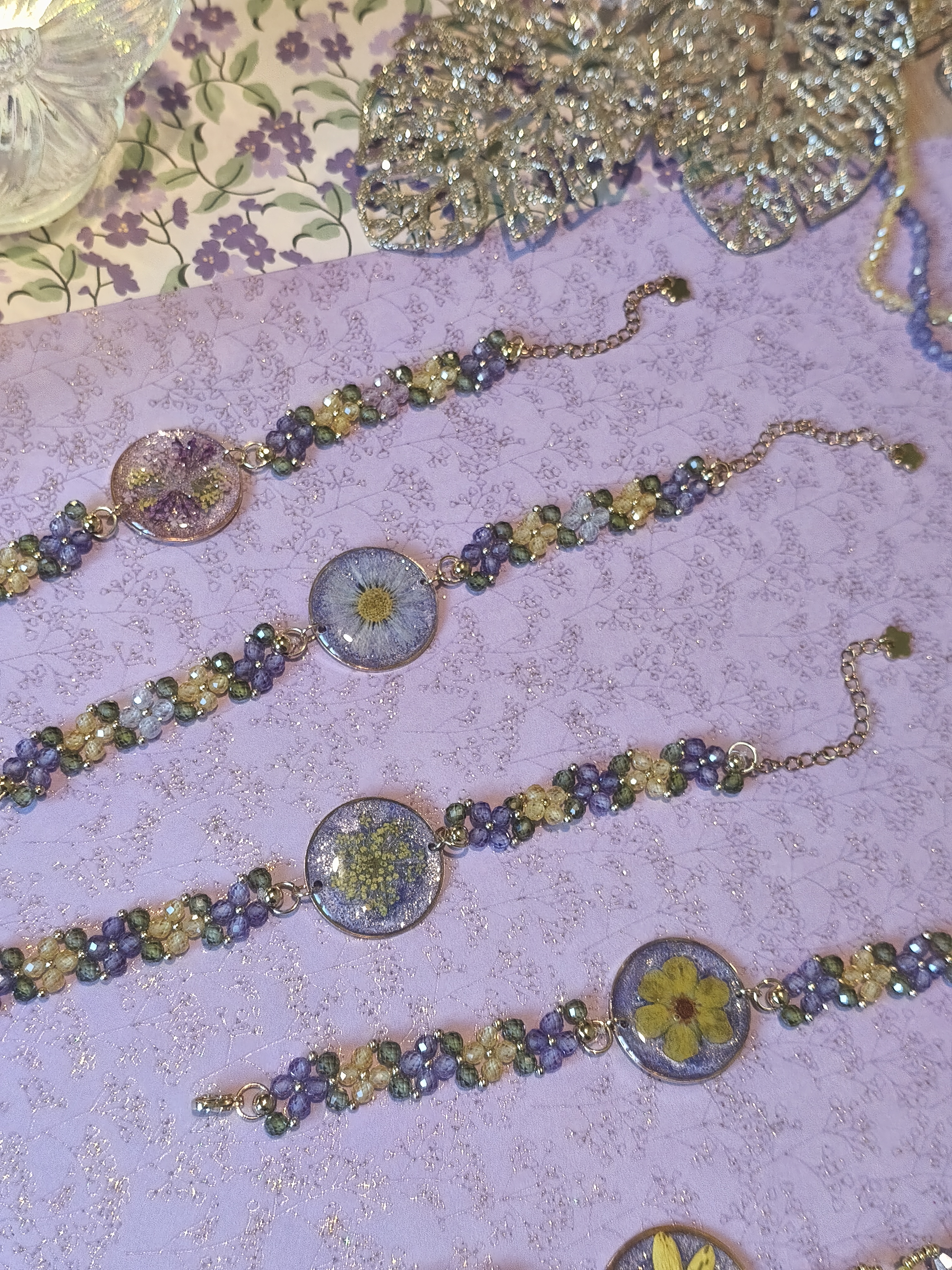 Bracelets Collection Purple & Yellow Spring