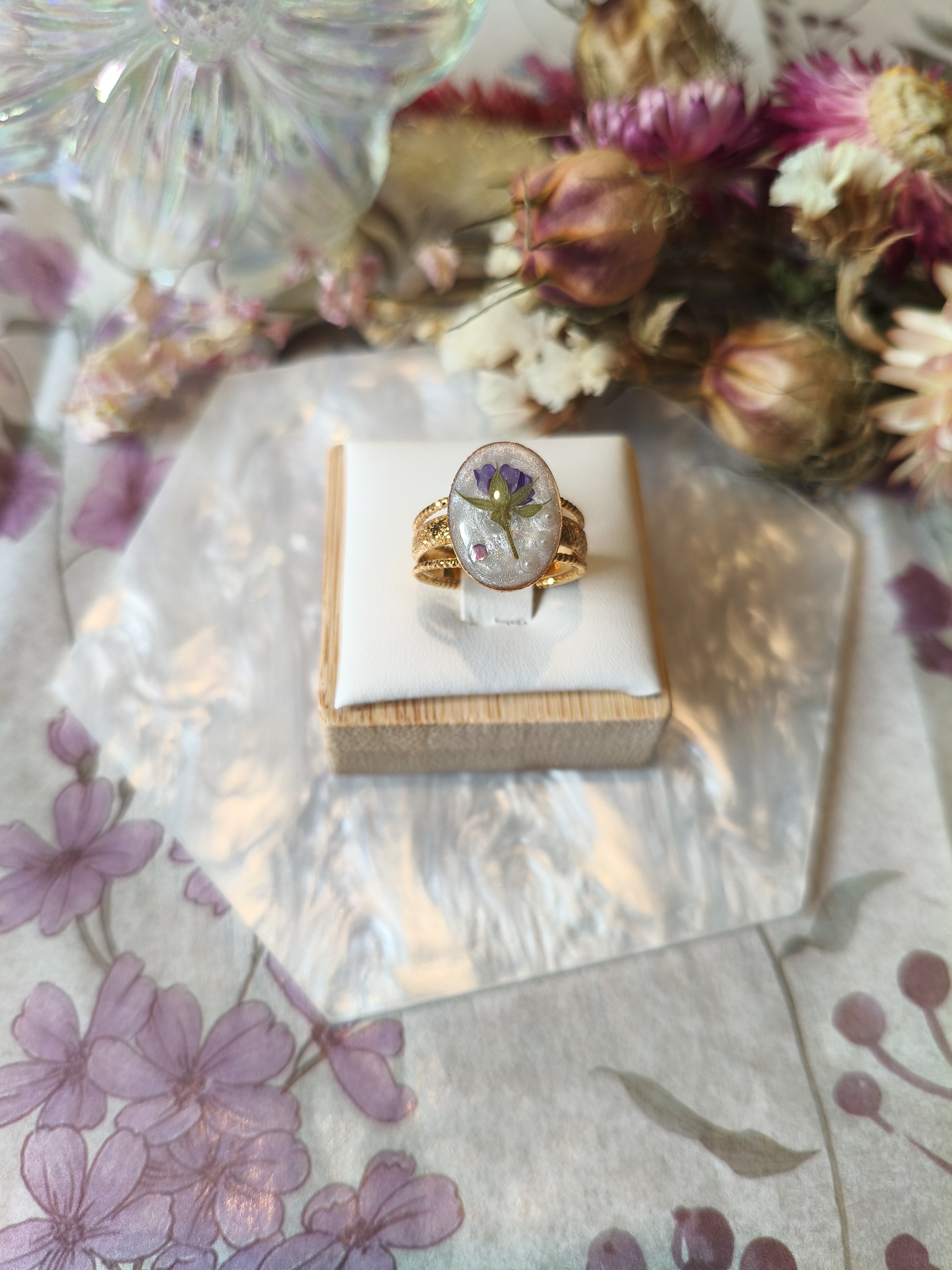 Bague géranium fluet