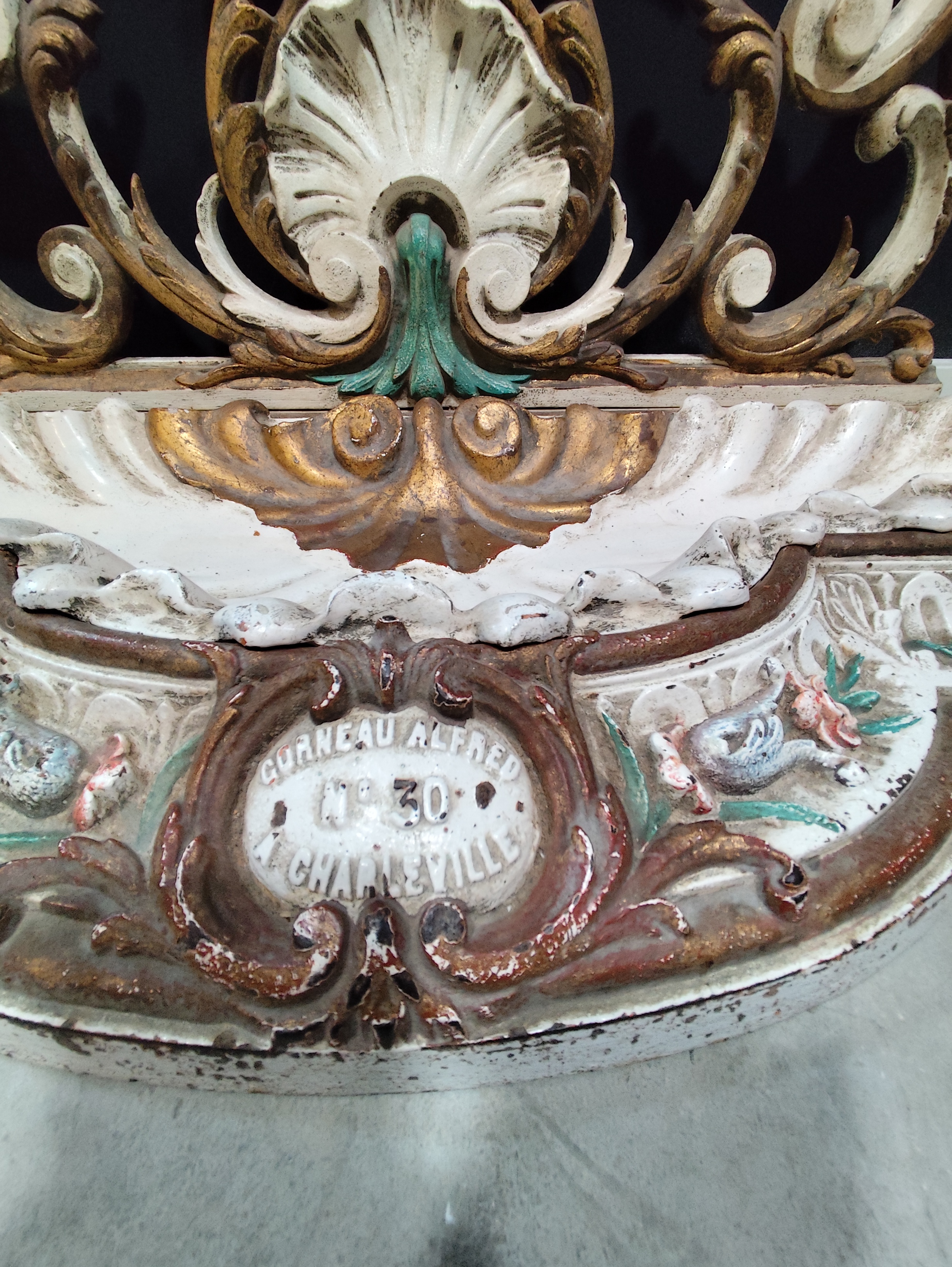 Recibidor de hierro colado